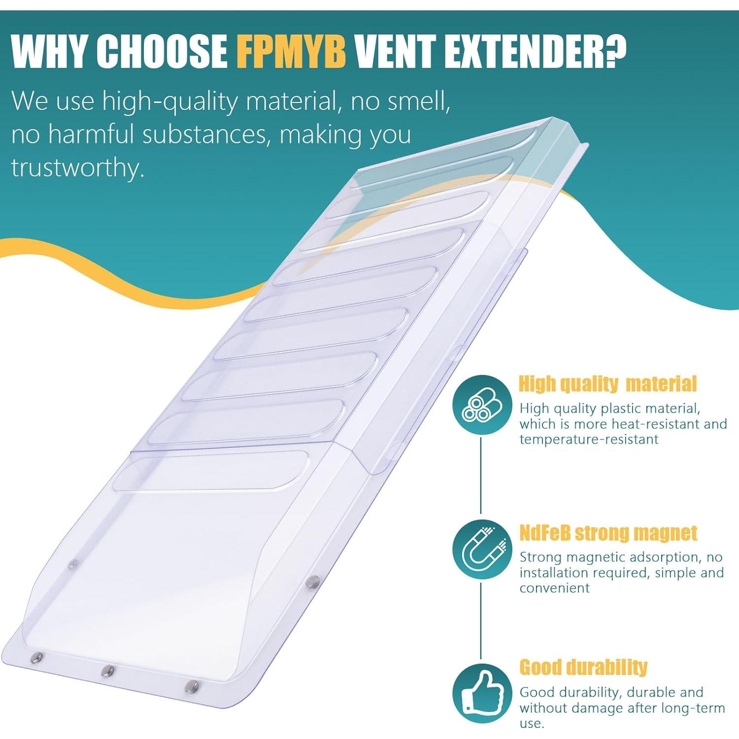 Extensor de Ventilación Magnético FPMYB 43-84 cm para Muebles