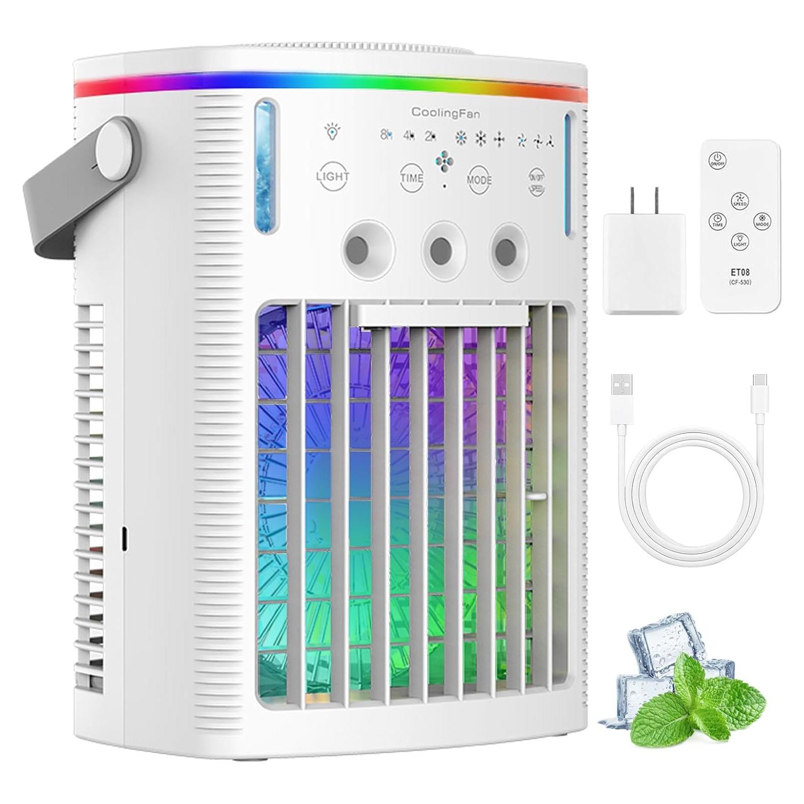 Aire Acondicionado Portátil Looeno 1L, 3 Velocidades, Control Remoto