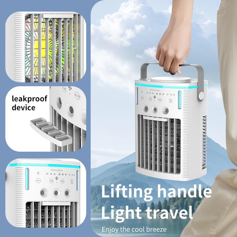 Aire Acondicionado Portátil Looeno 1L, 3 Velocidades, Control Remoto