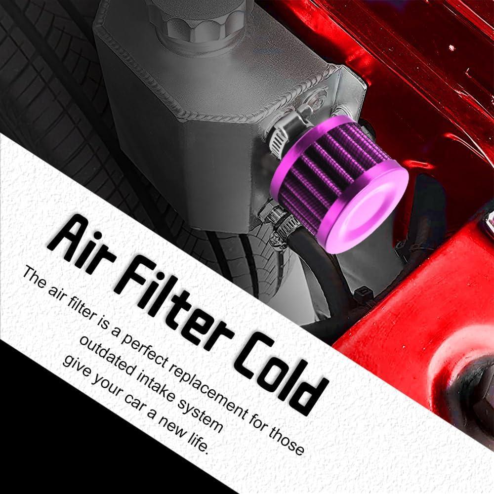 Filtro de Aire Frío CHRYMUM 12MM Universal para Automóviles y Motos