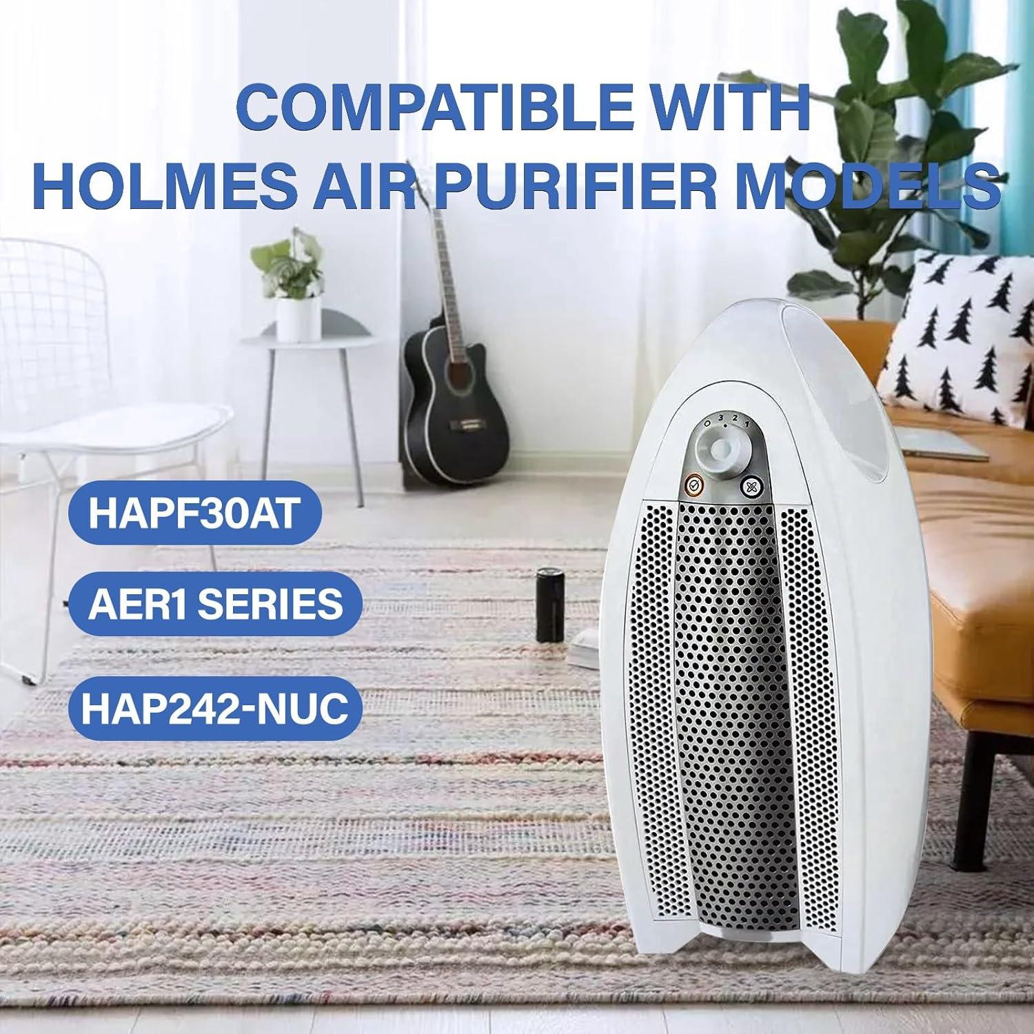 Filtro de Aire AER1 Holmes - 4 Filtros Verdaderos + 8 Prefiltros