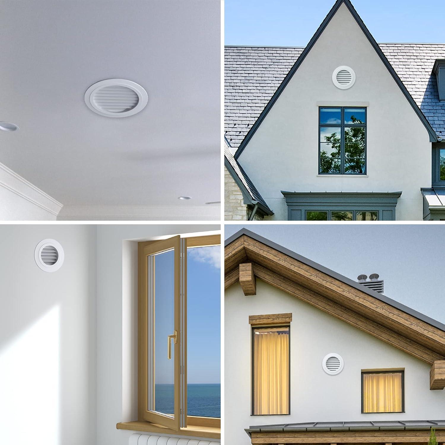 Ventilación de Escape Soffit Hon&Guan 125mm con Malla Antiinsectos