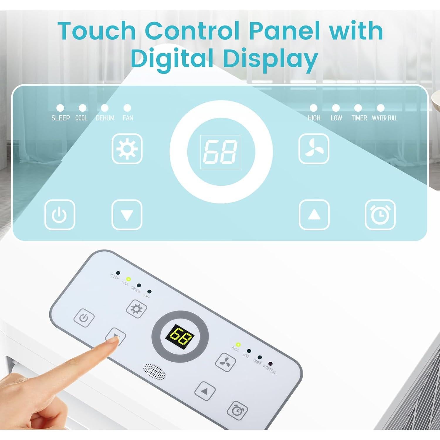 Acondicionador de Aire Portátil Antarctic Star 8,000 BTU 32.5 m²