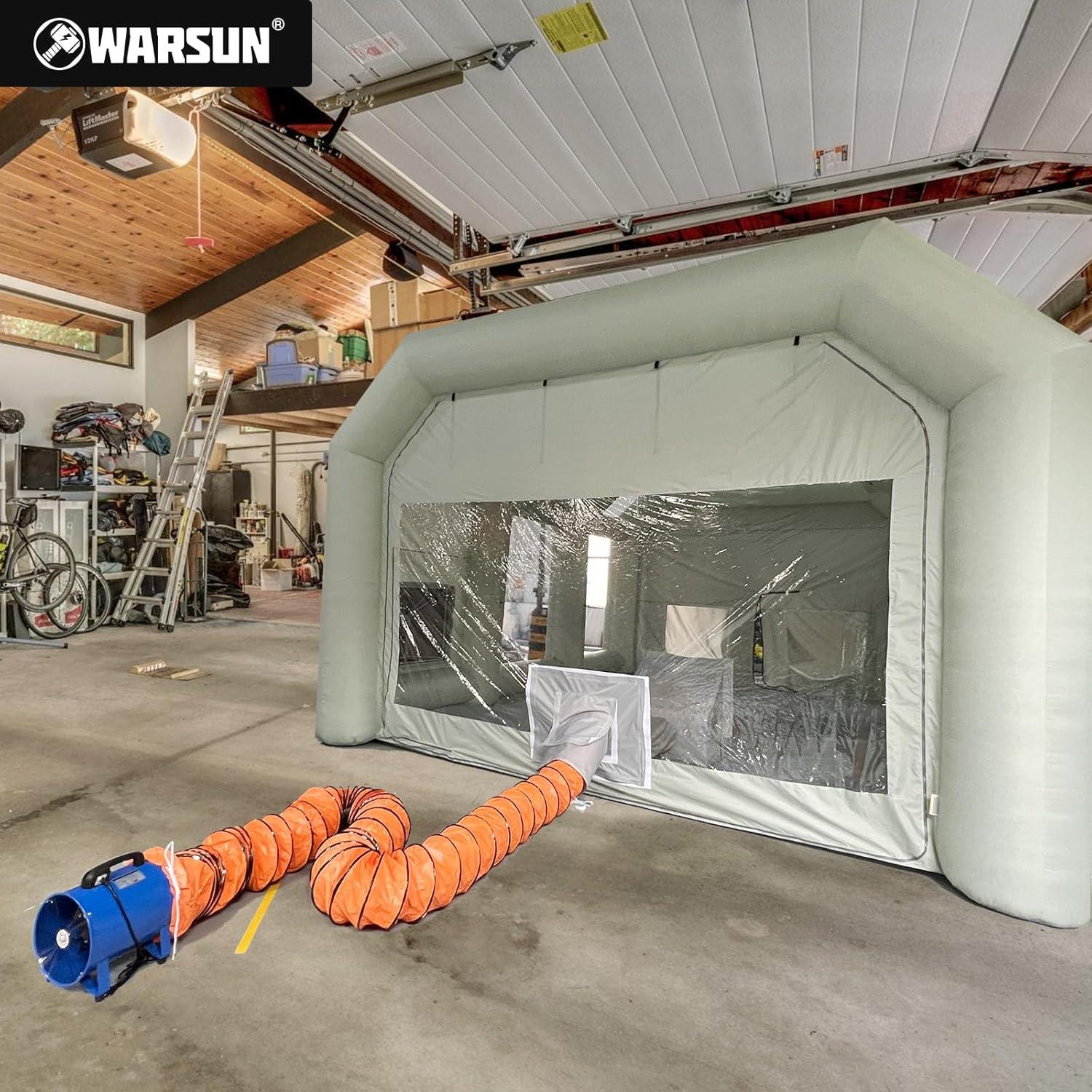 Ventilador Axial de Escape WARSUN 520W 30cm con Manguera 10m