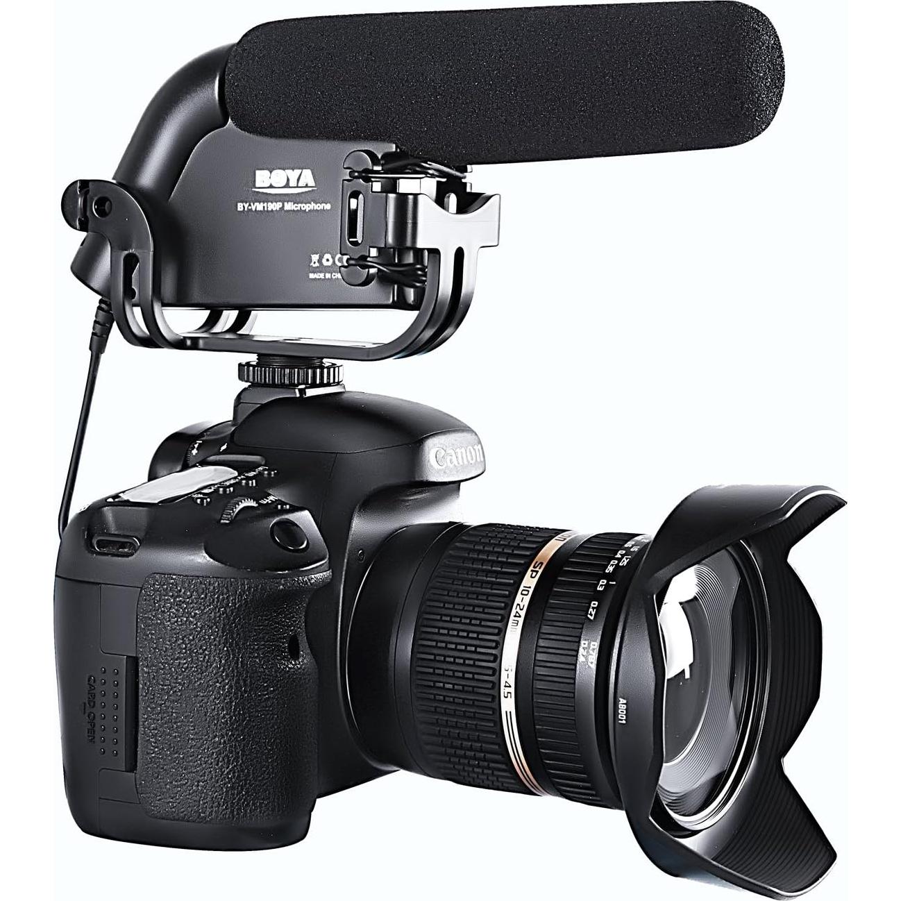 Micrófono Direccional BOYA BY-VM190 de Condensador 40Hz-20kHz