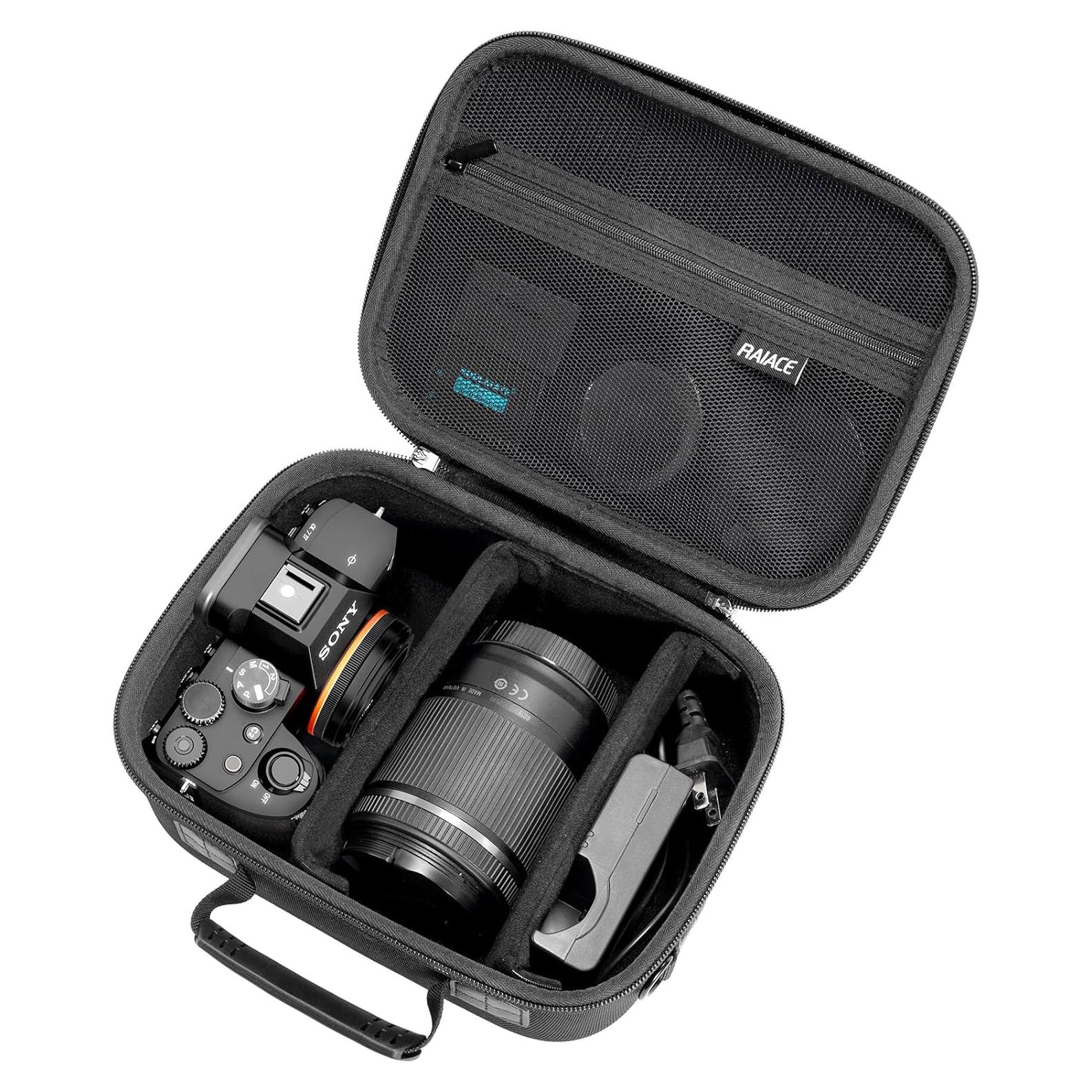 Funda Dura RAIACE para Cámara Sony Alpha 7 II III IV - Negro