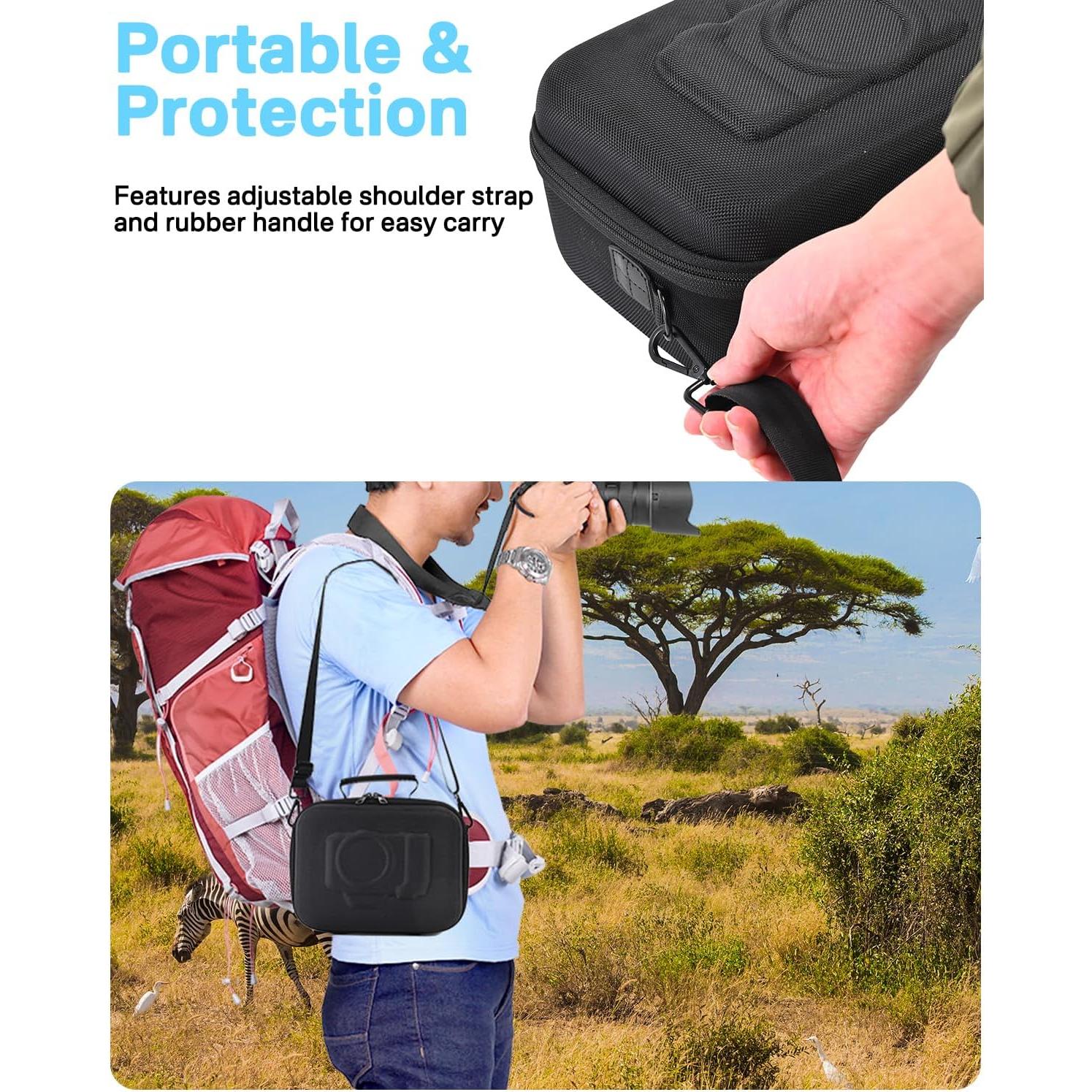 Funda Dura RAIACE para Cámara Sony Alpha 7 II III IV - Negro