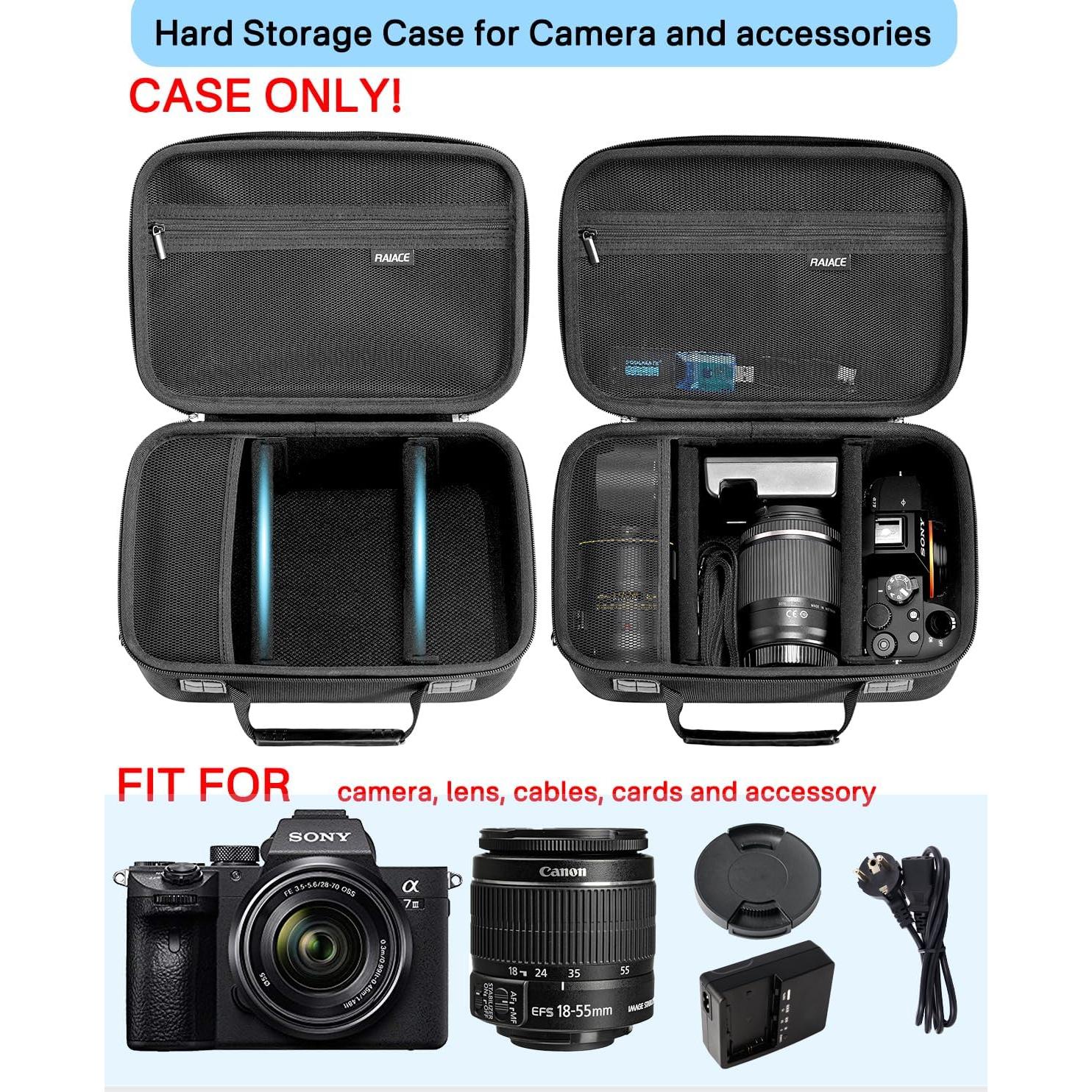 Funda Dura RAIACE para Cámara Sony Alpha 7 II III IV y Más