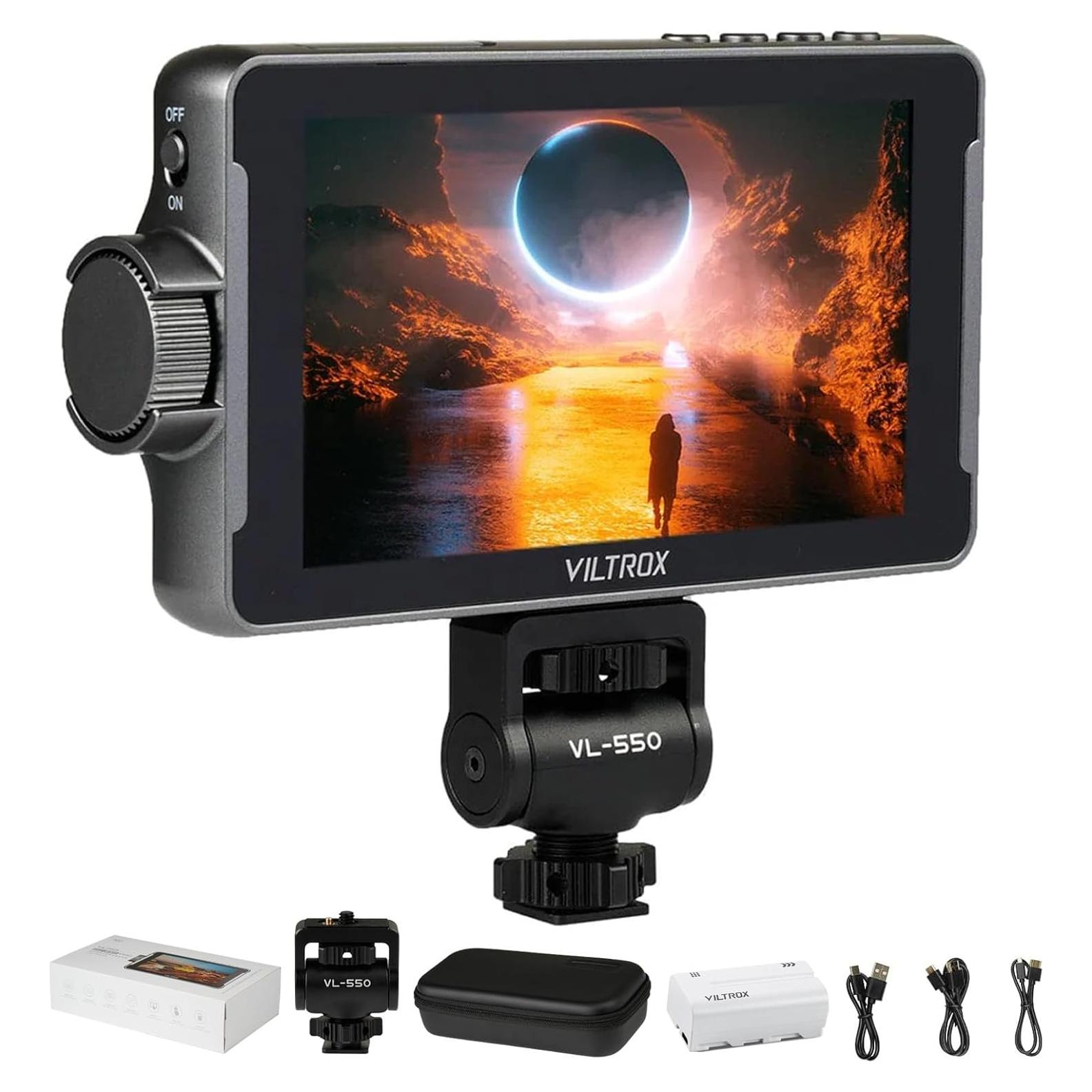 Monitor de Campo VILTROX DC-550 5.5" 1200 Nits 4K HDMI