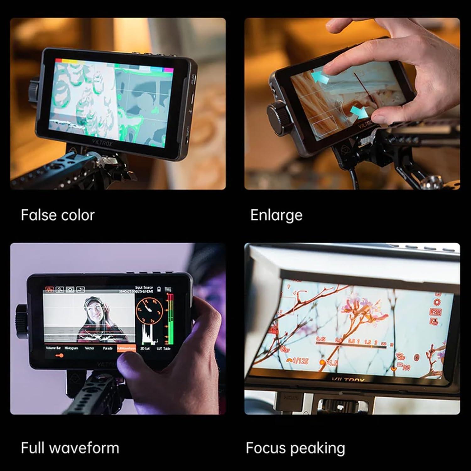 Monitor de Campo VILTROX DC-550 5.5" 1200 Nits 4K HDMI