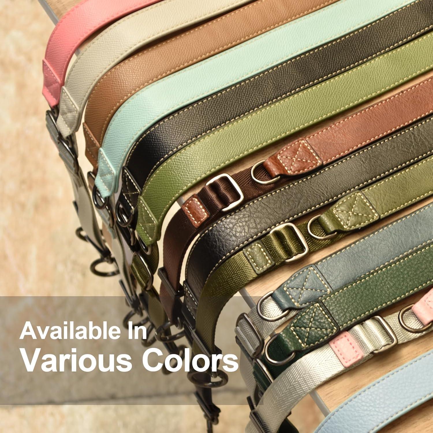 Correa de Cuello Ajustable PU para Cámara - Compatible Canon, Sony, Nikon