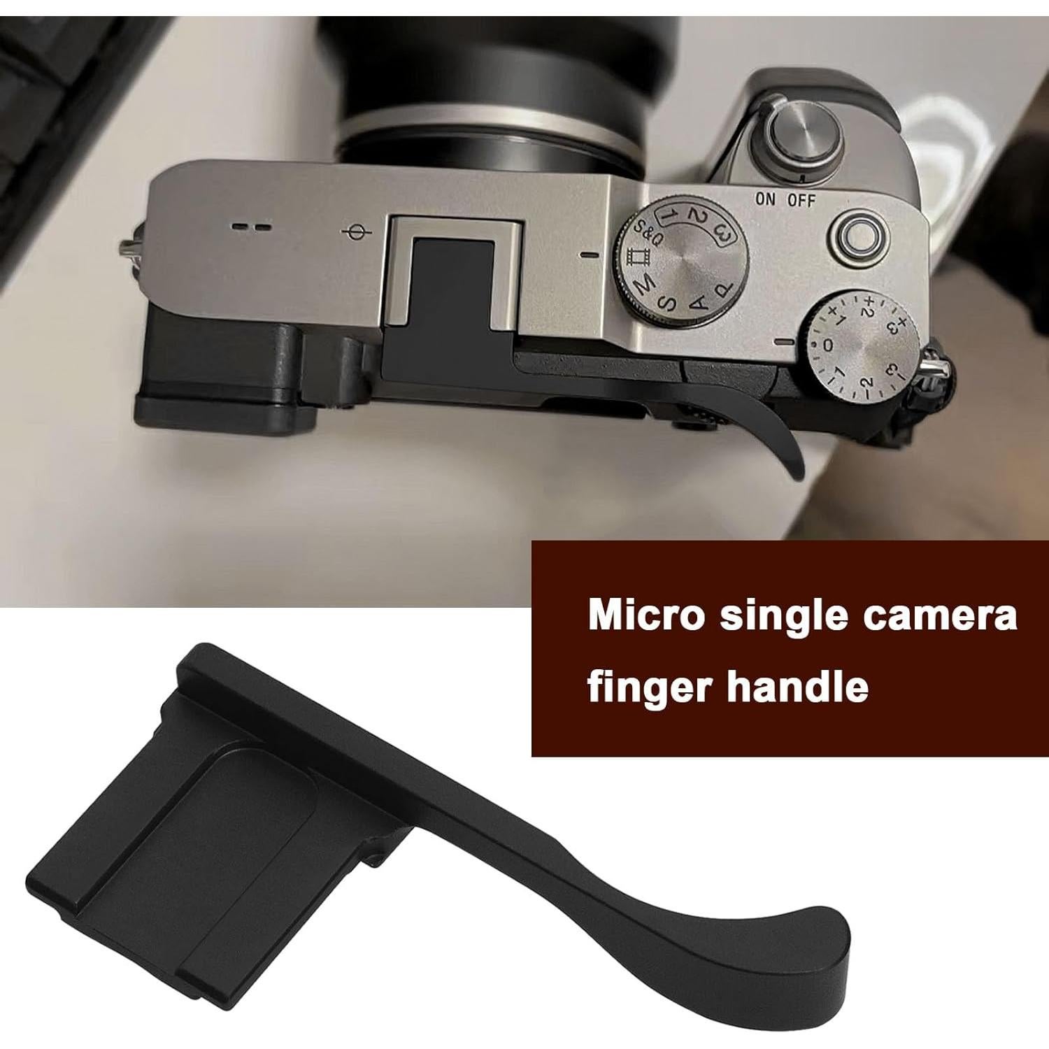 Reposamanos de Pulgar Be In Your Mind para Fujifilm X-E4/X100F/X100V/XPro2/XPro3 - Aluminio Negro