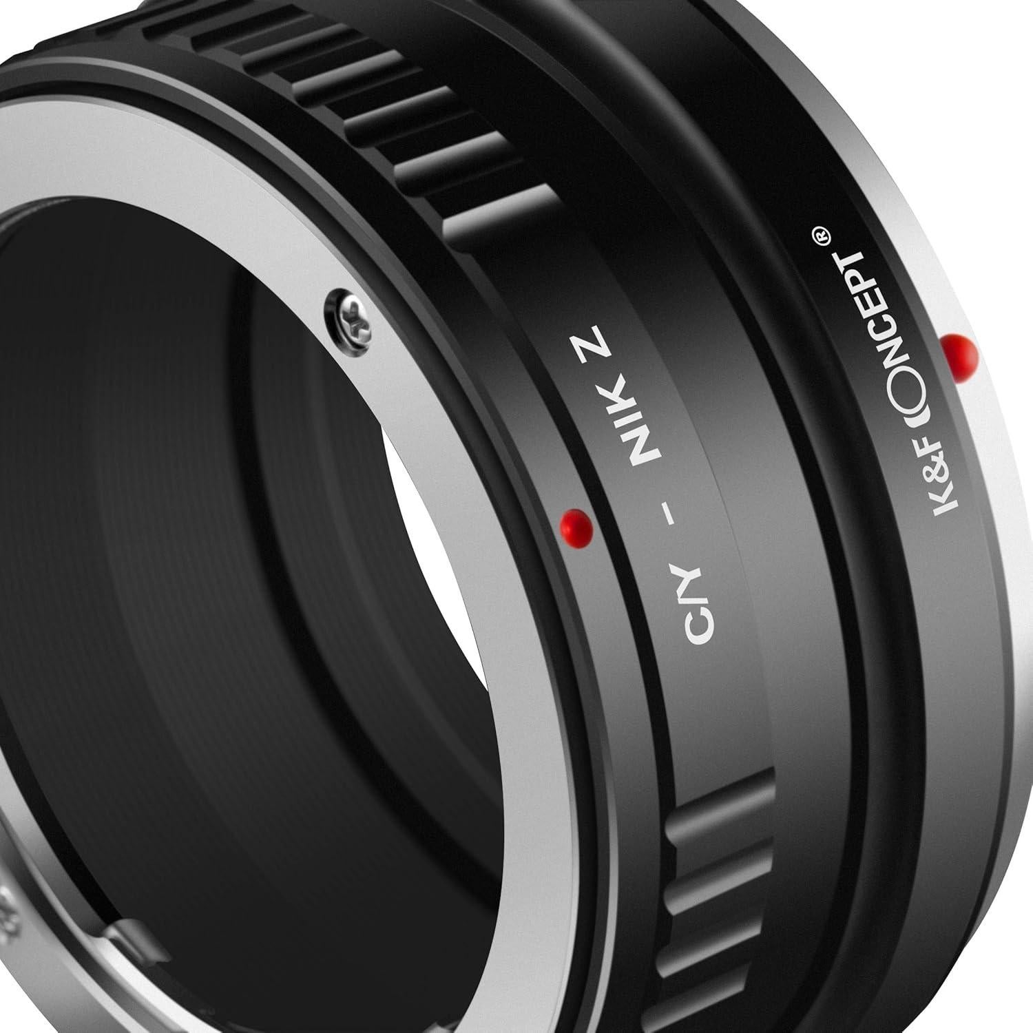 Adaptador de Montura K&F Concept Contax C/Y a Nikon Z6 Z7