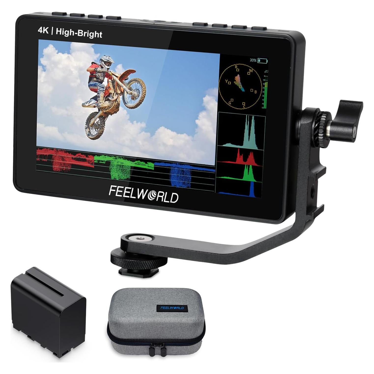 Monitor de Campo Feelworld F5 ProX 5.5" 1600nit HDMI Touch