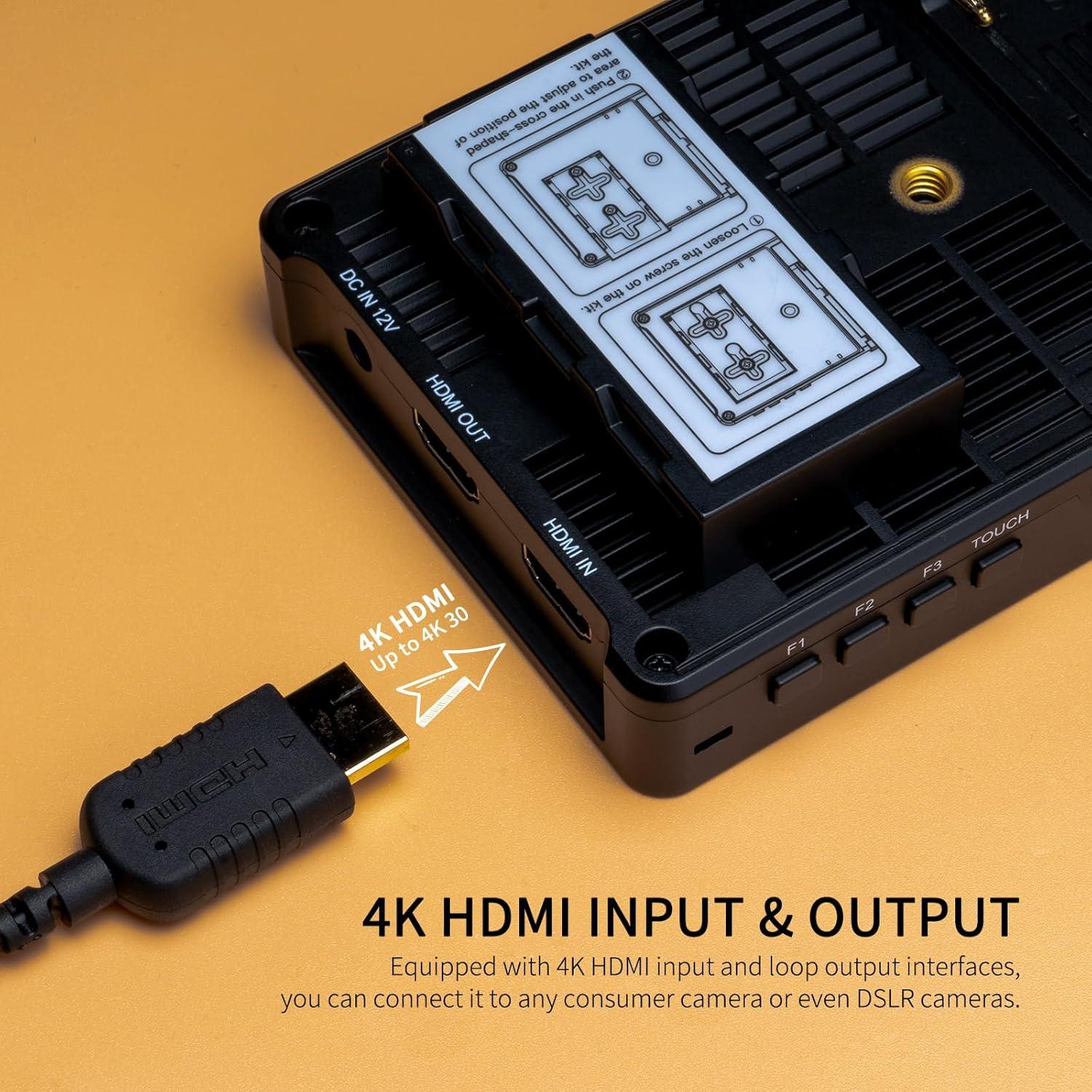 Monitor de Campo Feelworld F5 ProX 5.5" 1600nit HDMI Touch