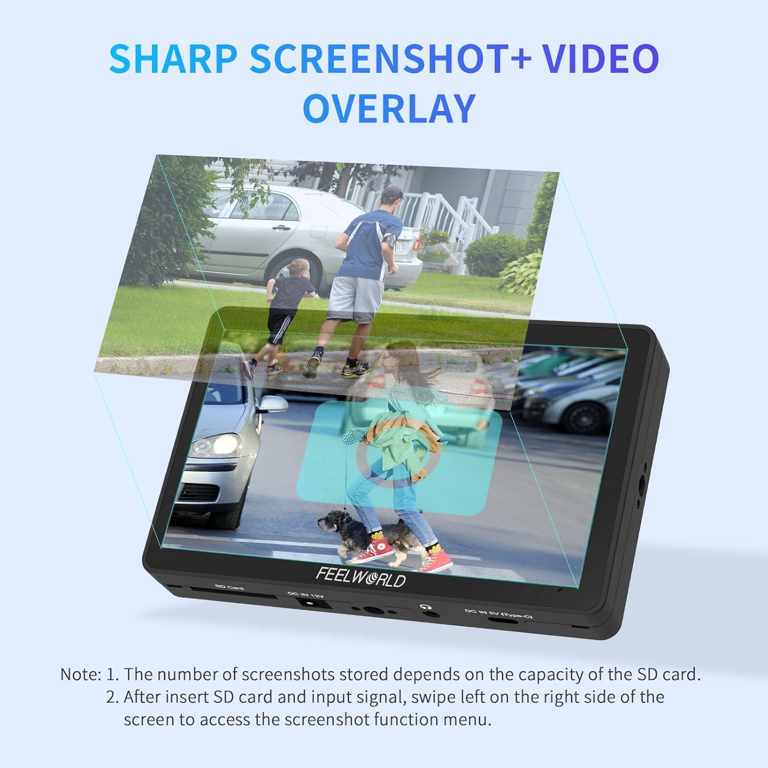 Monitor de Campo FEELWORLD F6 Plus 6" Full HD 1920x1080 Táctil