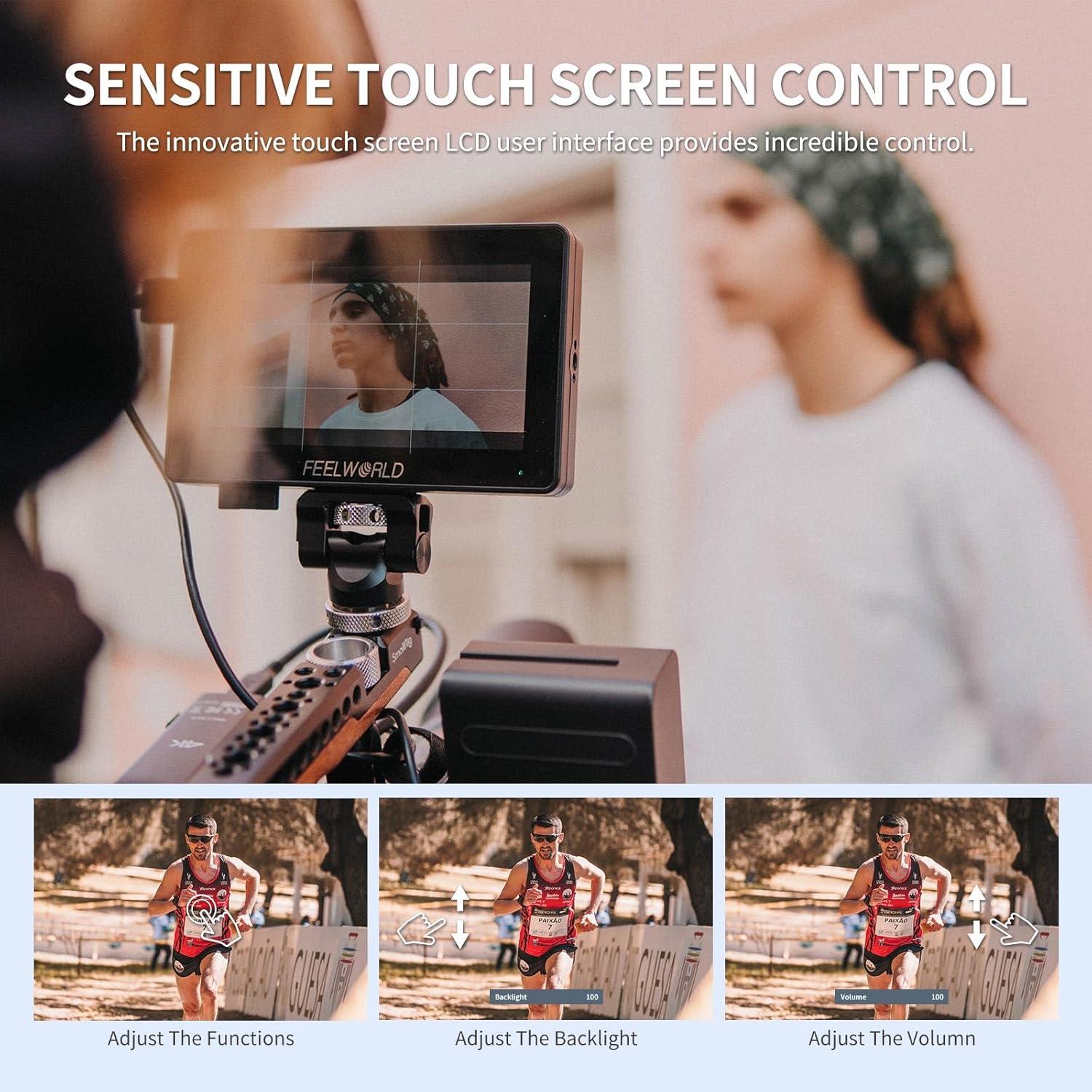 Monitor de Campo FEELWORLD F6 Plus 6" Full HD 1920x1080 Táctil