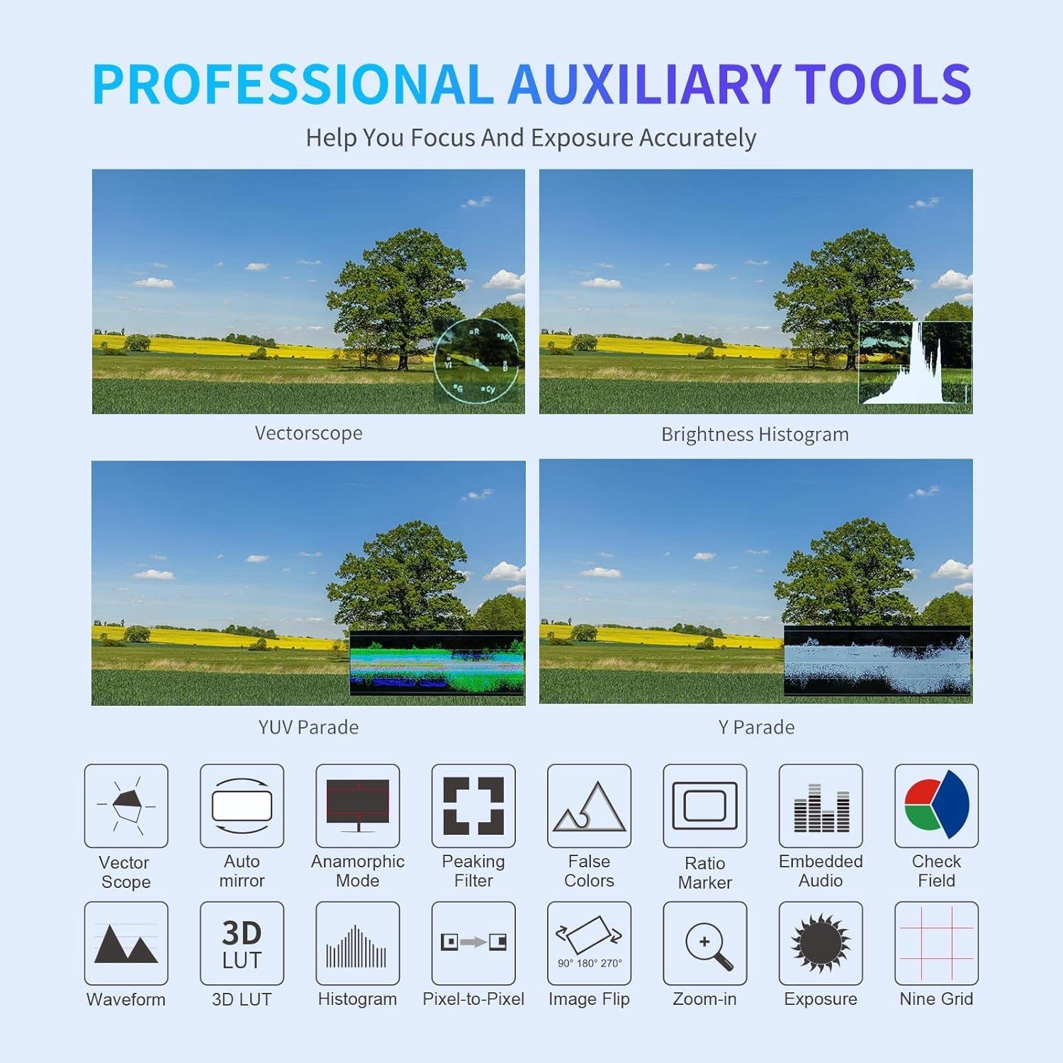 Monitor de Campo FEELWORLD F6 Plus 6" Full HD 1920x1080 Táctil