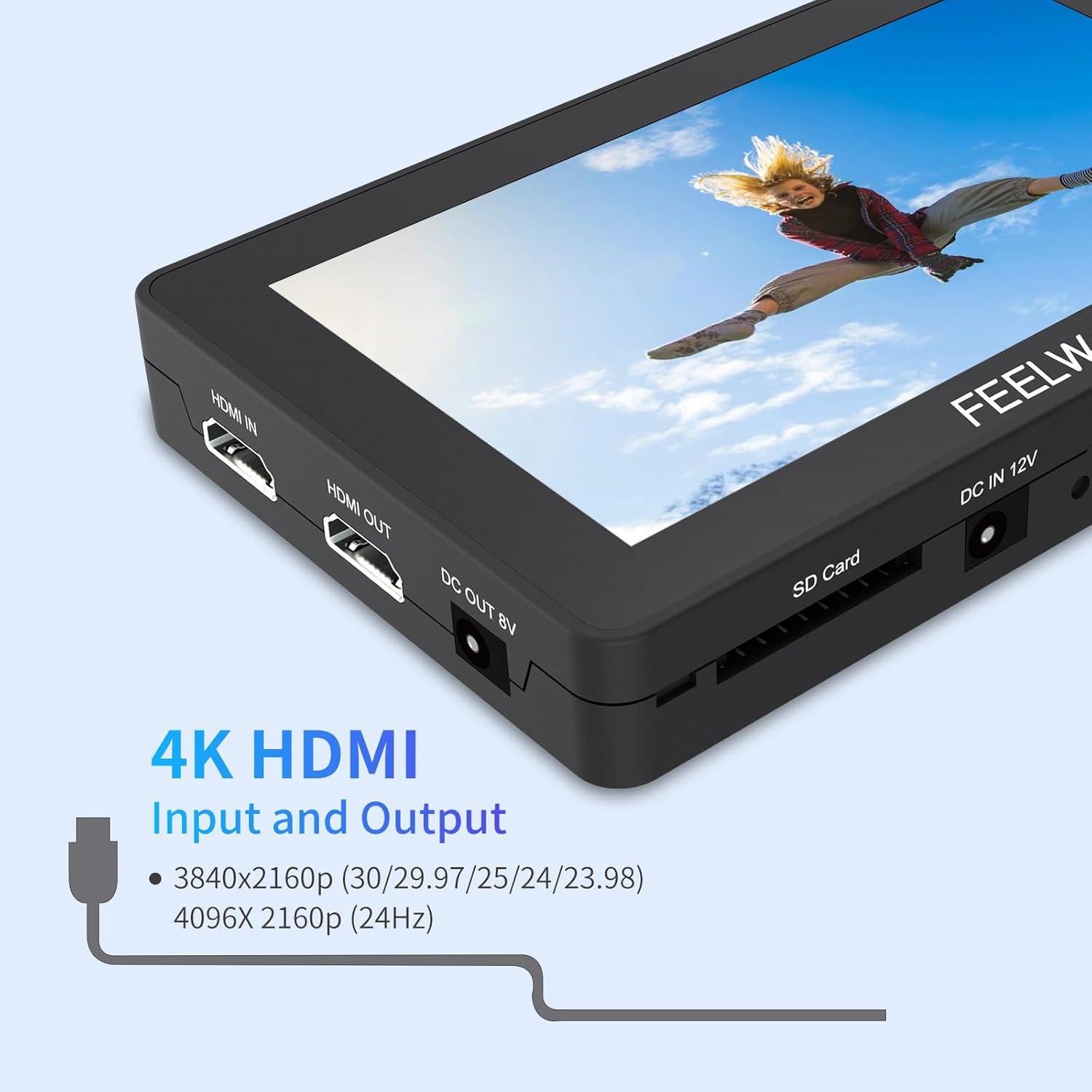 Monitor de Campo FEELWORLD F6 Plus 6" Full HD 1920x1080 Táctil