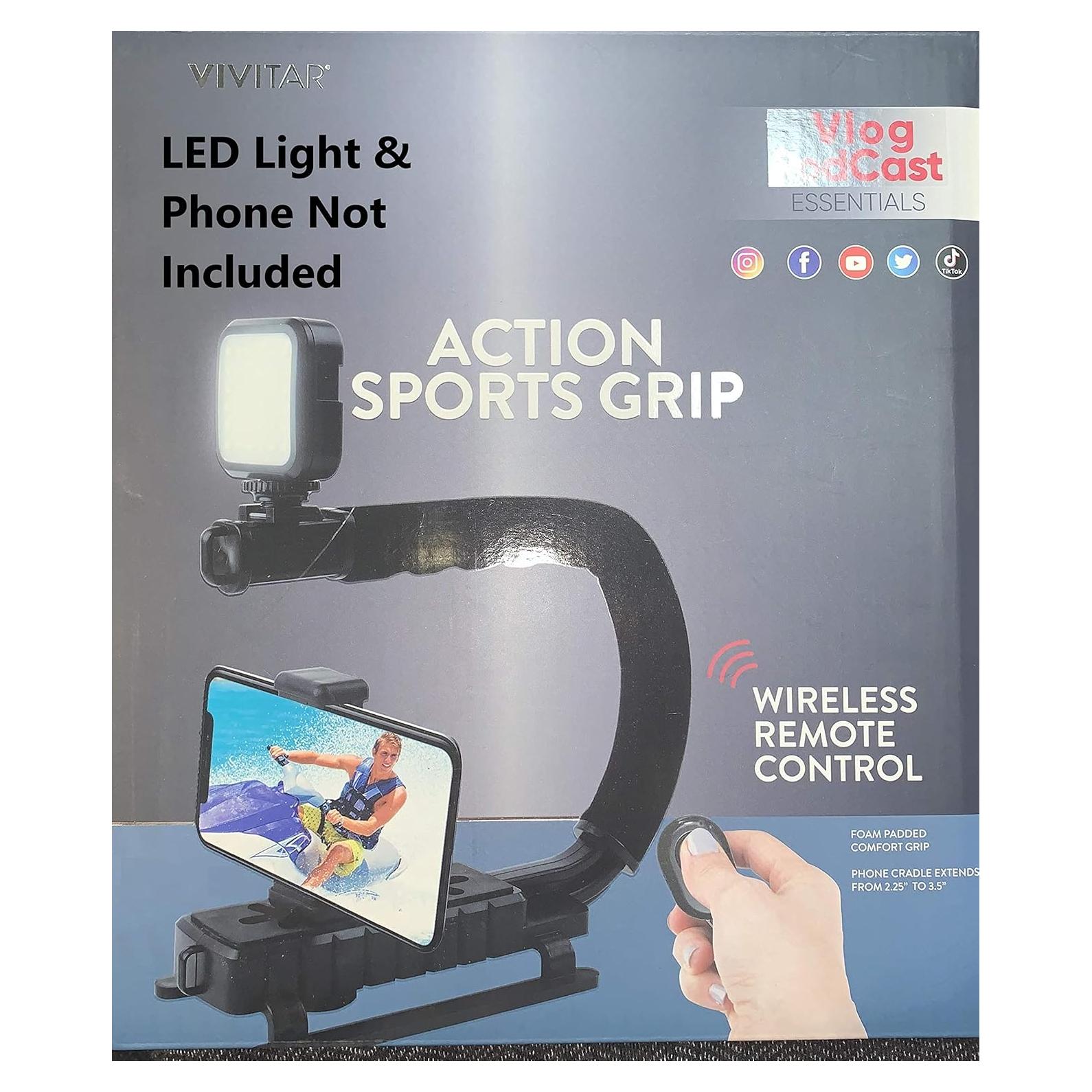Estabilizador de Video Grip Vivitar para DSLR y Teléfonos
