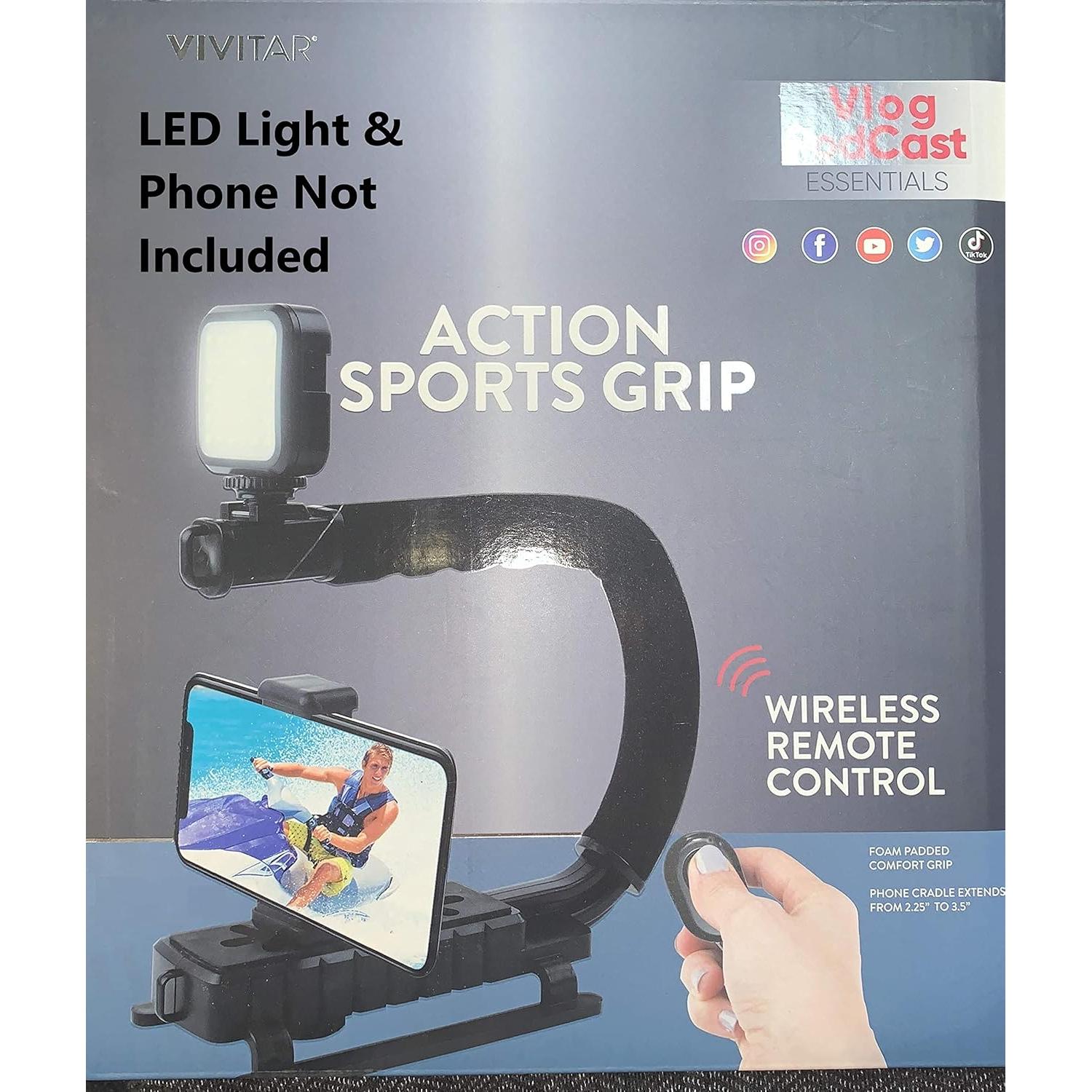 Estabilizador de Video Grip Vivitar para DSLR y Teléfonos