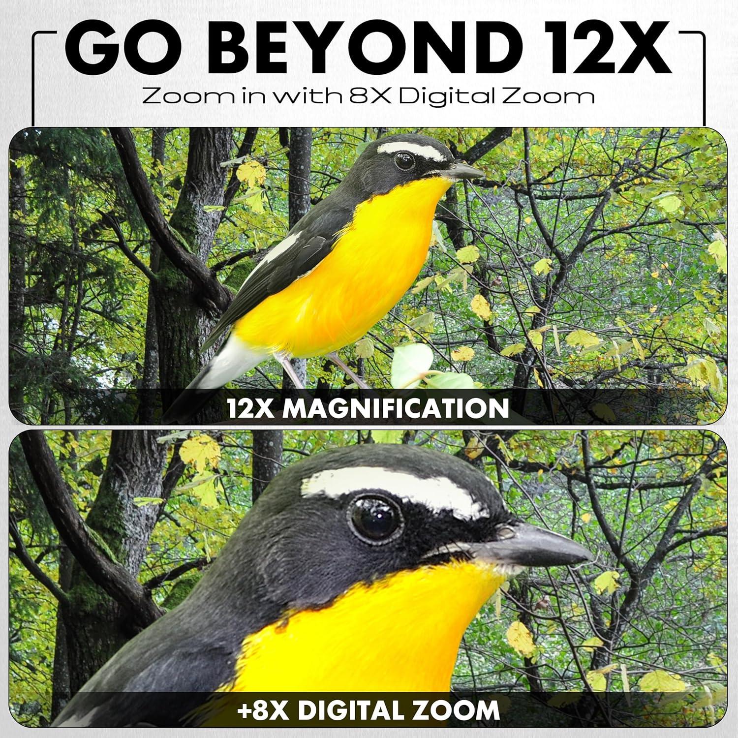 Prismáticos Digitales Minolta MN1232A 12x32 con Cámara 4K UHD