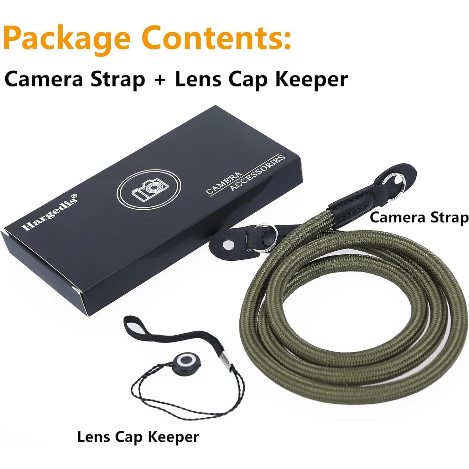 Correa de cámara Hargedis ST-CL con cuerda de escalada Verde