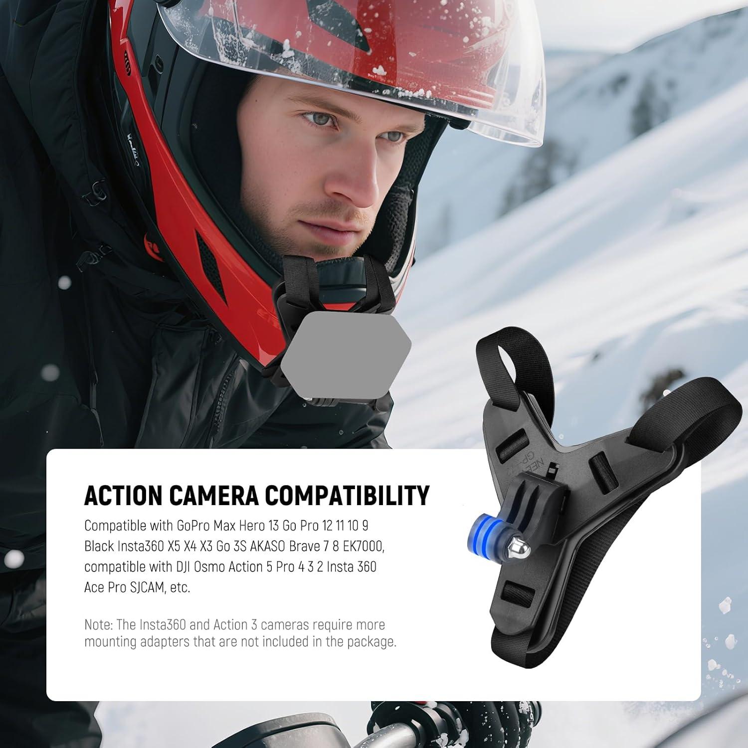 Soporte de Cámara para Casco NEEWER GP-72 - Accesorios Vlog