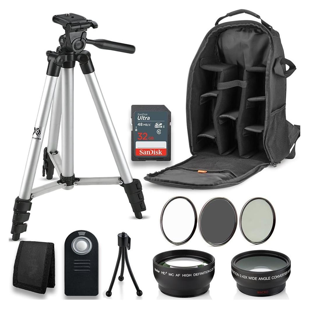 Kit de Accesorios 52MM para Nikon D3300 D3200 D5000 DSLR - 12 Piezas