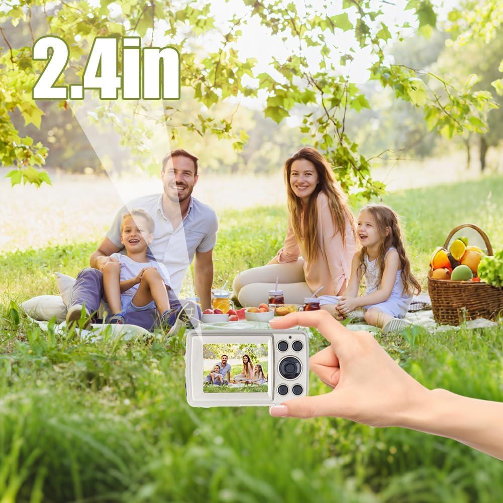 Cámara Digital Compacta Tiiyee RM 5MP 16X Zoom 720P Dorada