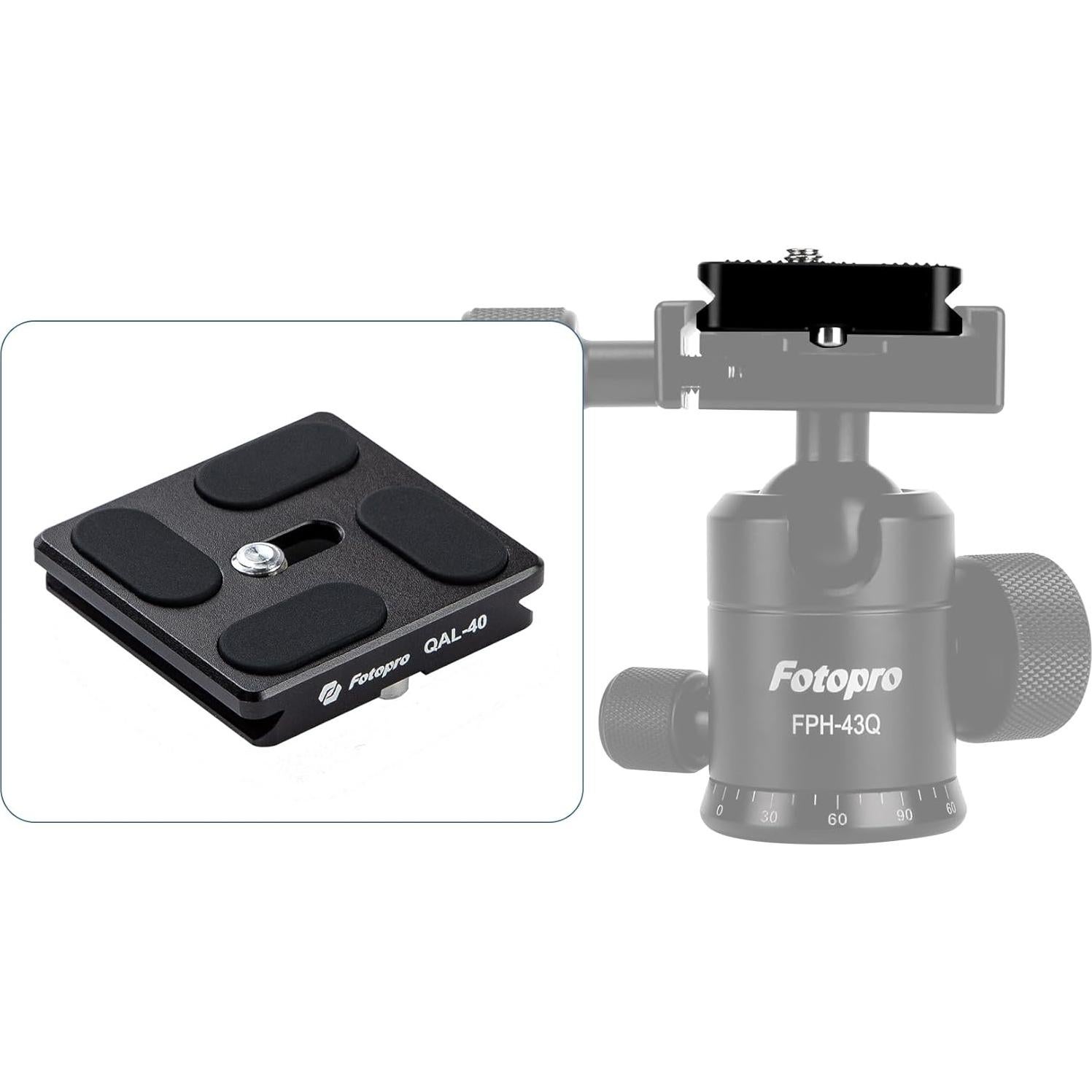 Placa de Liberación Rápida Fotopro QAL-40 Aluminio 5kg