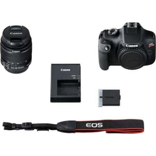 Cámara DSLR Canon EOS 4000D con Lente 18-55mm y Accesorios