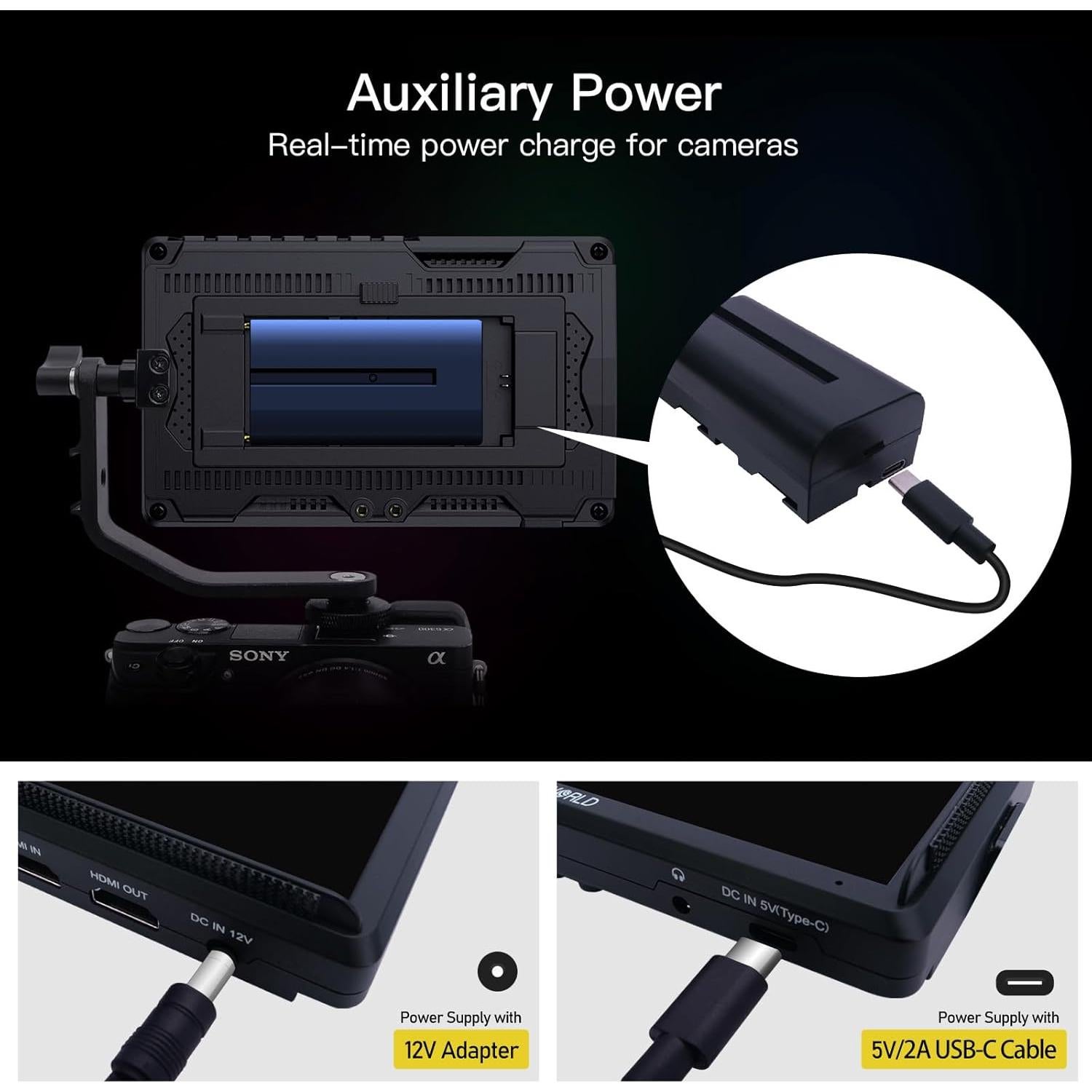 Monitor de Campo FEELWORLD S55 V3 6" Full HD 1920x1080 HDMI