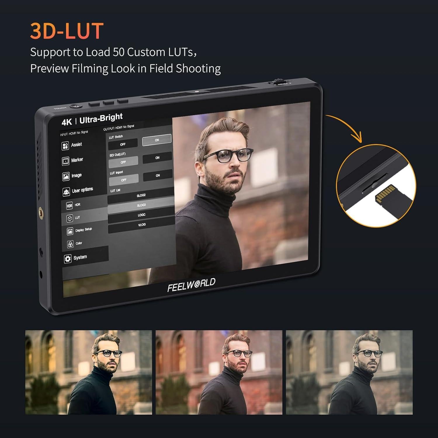 Monitor de Campo FEELWORLD LUT11H 10.1" 2000nit Táctil HDMI