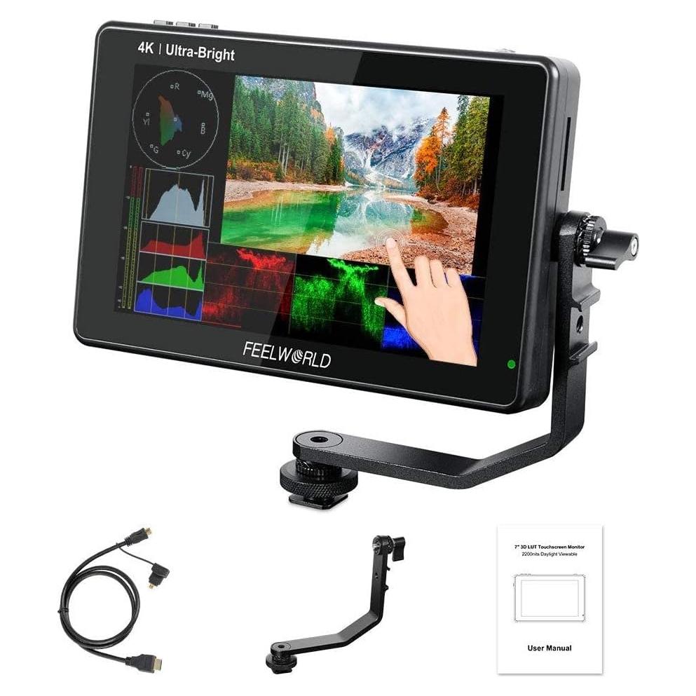 Monitor de Campo FEELWORLD LUT7 7" 4K 1920x1200 Táctil 2200nit