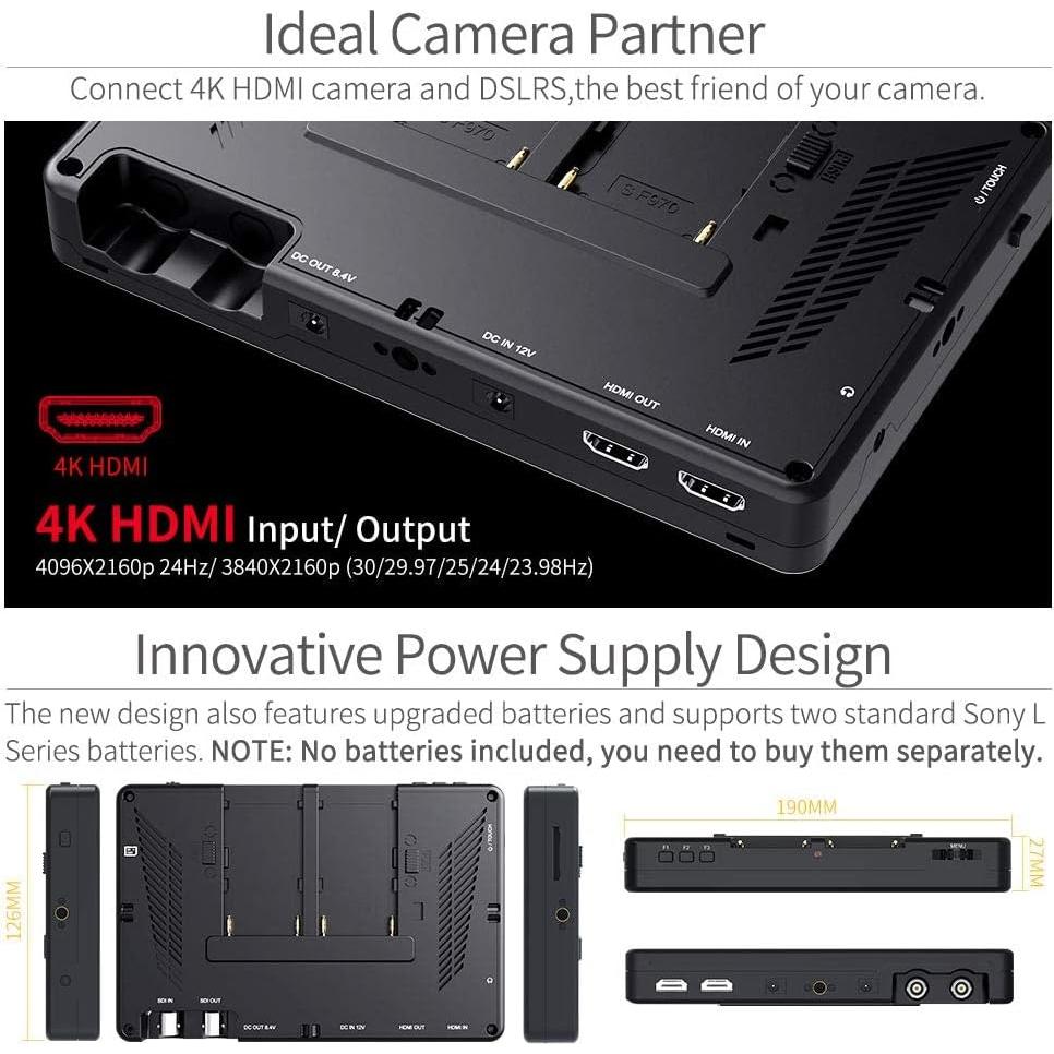 Monitor de Campo FEELWORLD LUT7 7" 4K 1920x1200 Táctil 2200nit