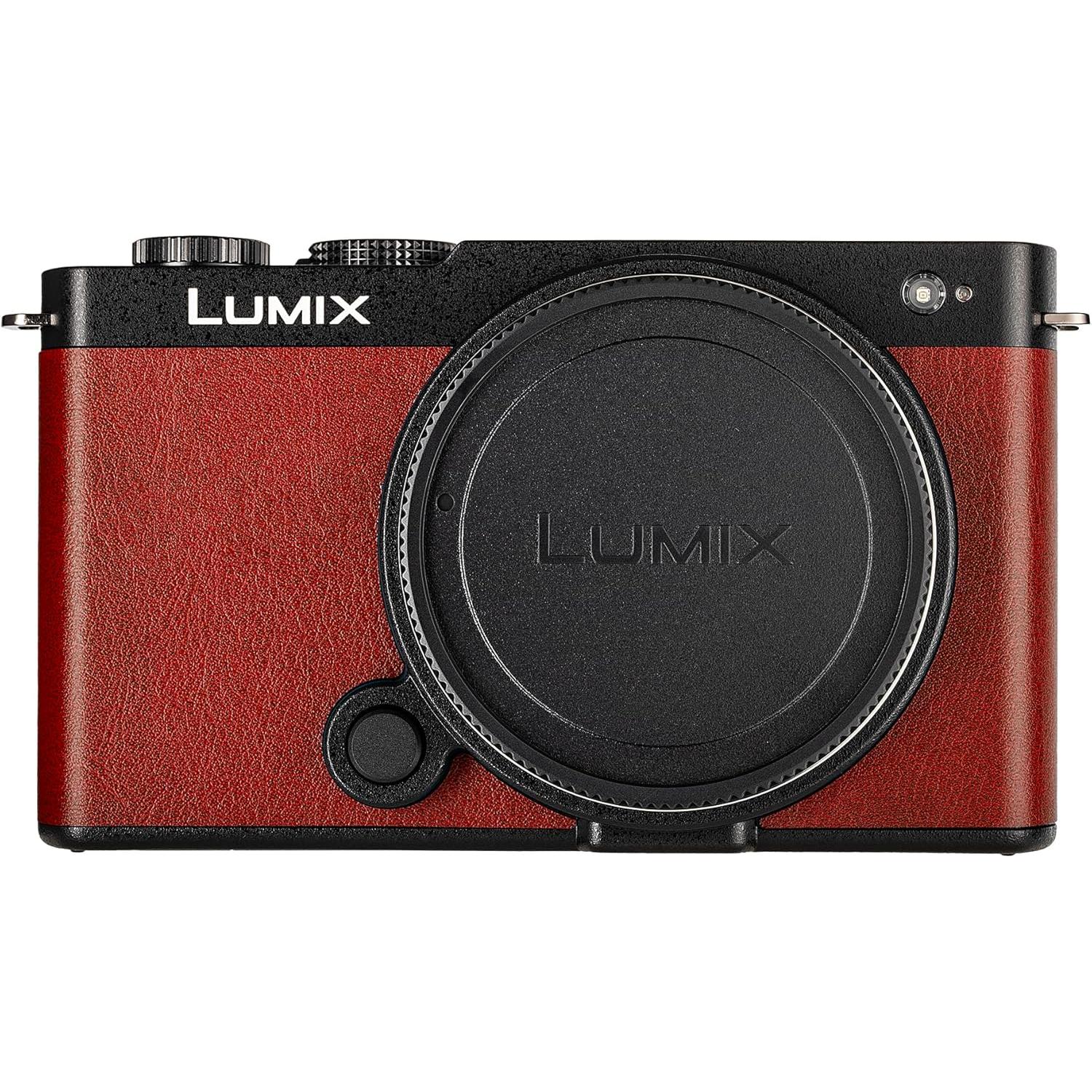 Cámara sin Espejo Panasonic Lumix S9 Rojo 24.2MP 6K + Accesorios