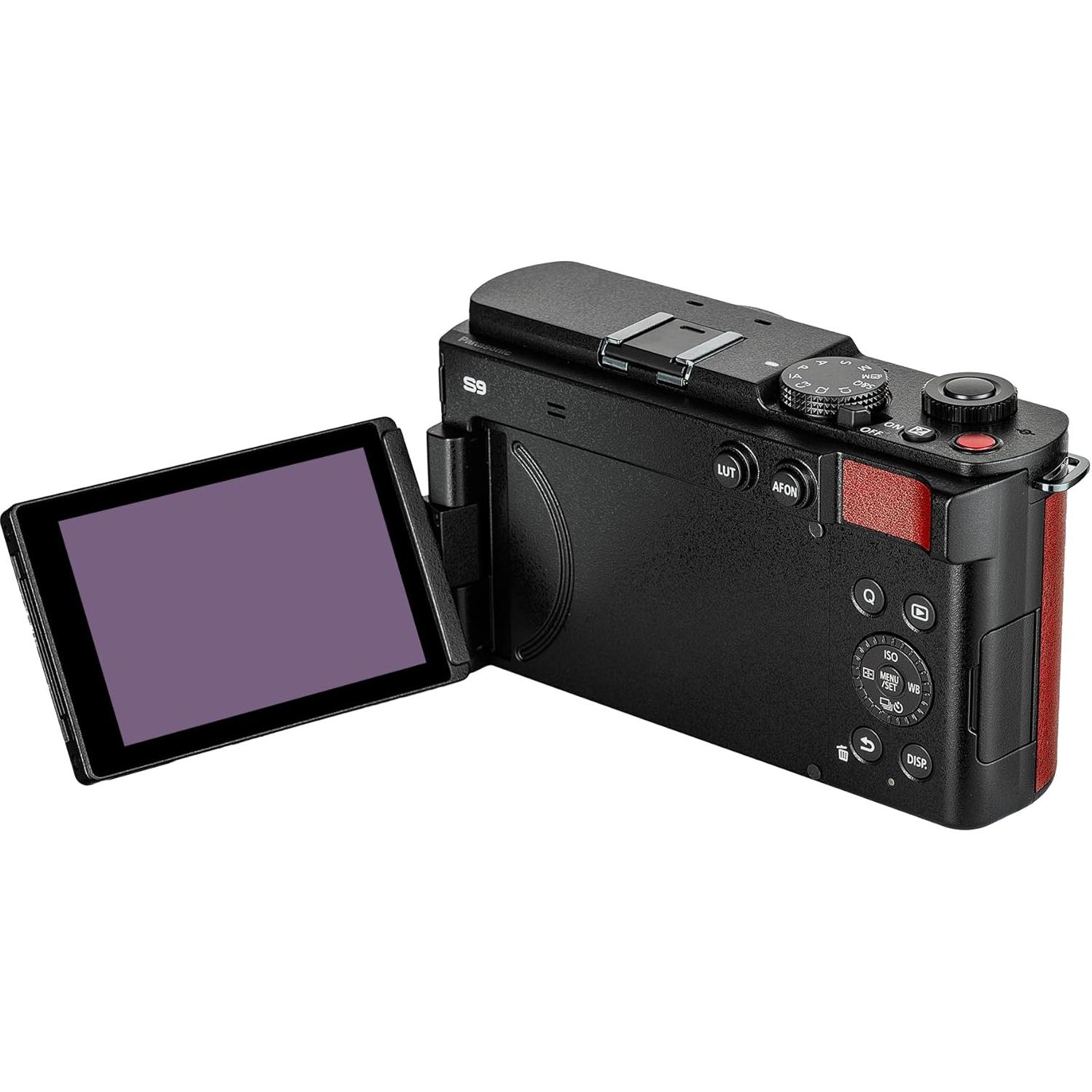 Cámara sin Espejo Panasonic Lumix S9 Rojo 24.2MP 6K + Accesorios