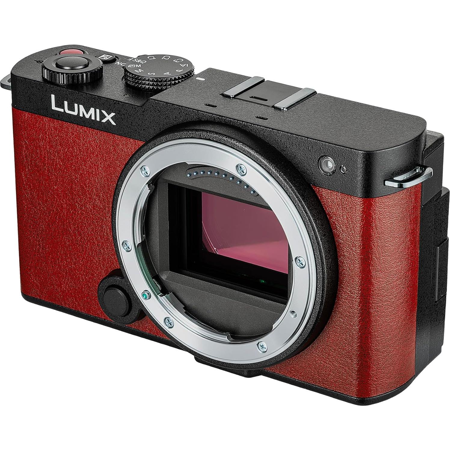 Cámara sin Espejo Panasonic Lumix S9 Rojo 24.2MP 6K + Accesorios
