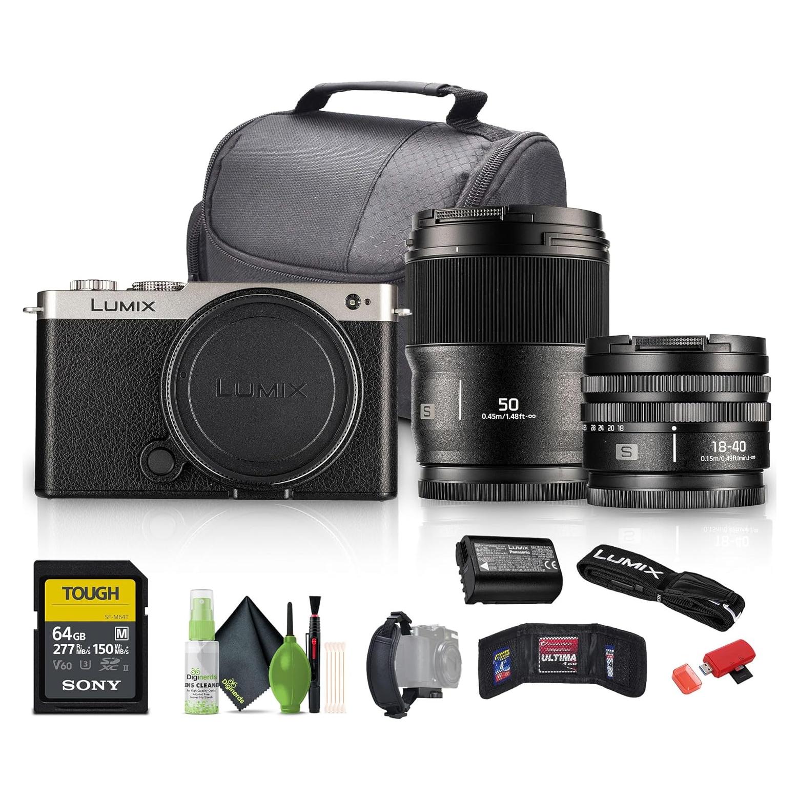 Cámara Sin Espejo Panasonic Lumix S9 con Lentes 18-40mm y 50mm