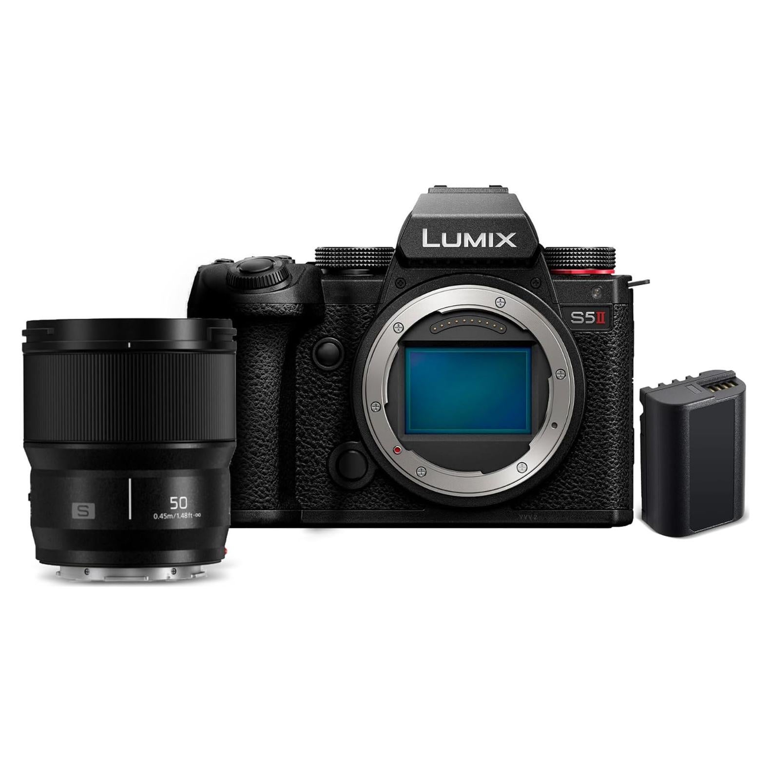 Cámara sin Espejo Panasonic LUMIX S5II 24.2MP + Lente 50mm