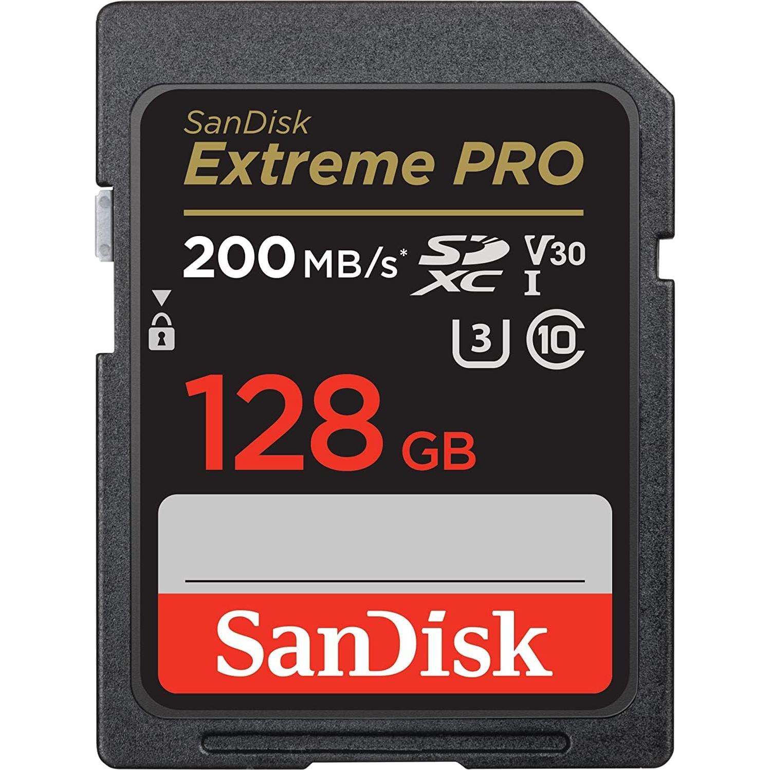 Tarjeta de Memoria SD SanDisk 128GB Extreme Pro U3 V30