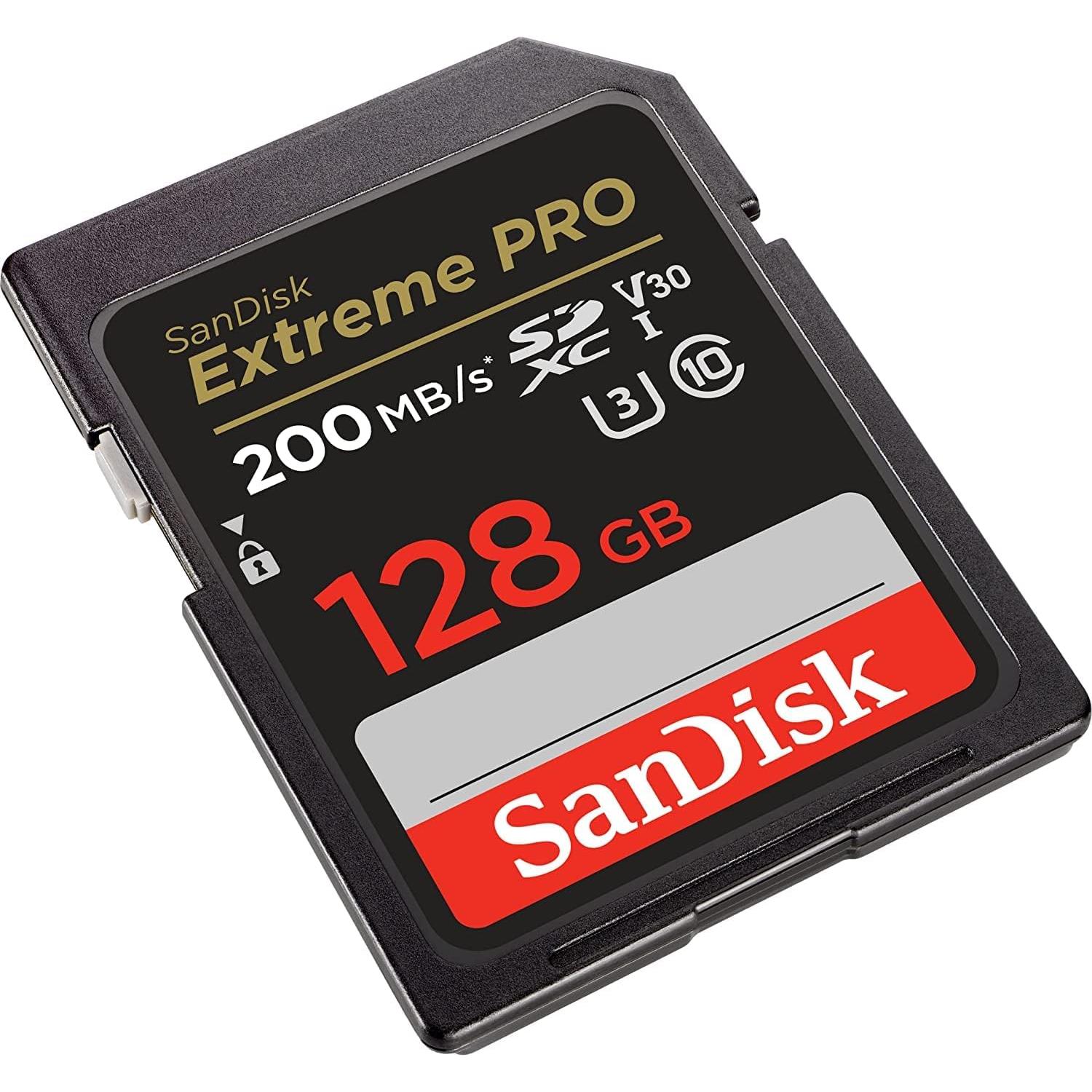 Tarjeta de Memoria SD SanDisk 128GB Extreme Pro U3 V30