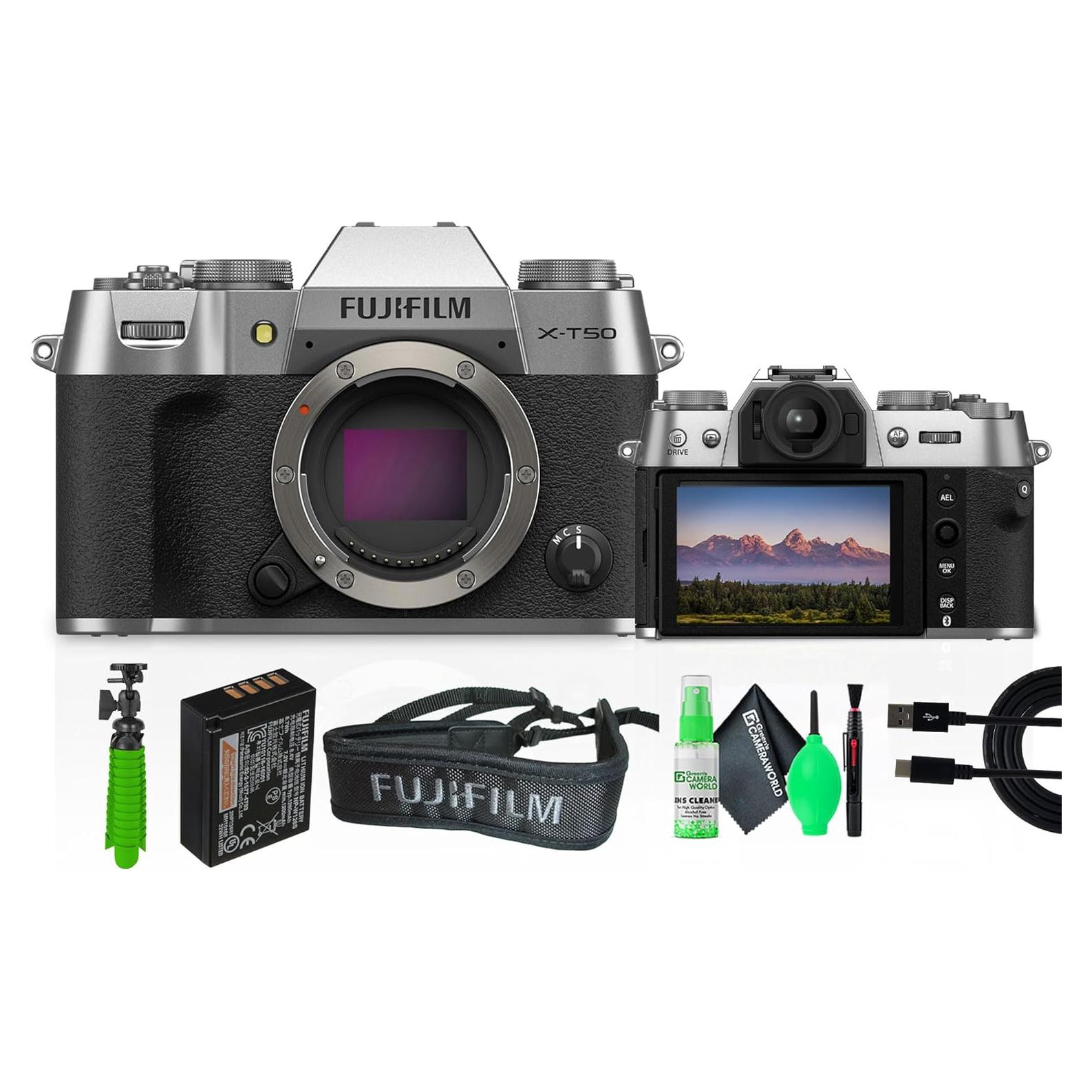 Cámara Digital Sin Espejo Fujifilm X-T50 Plata 40.2MP