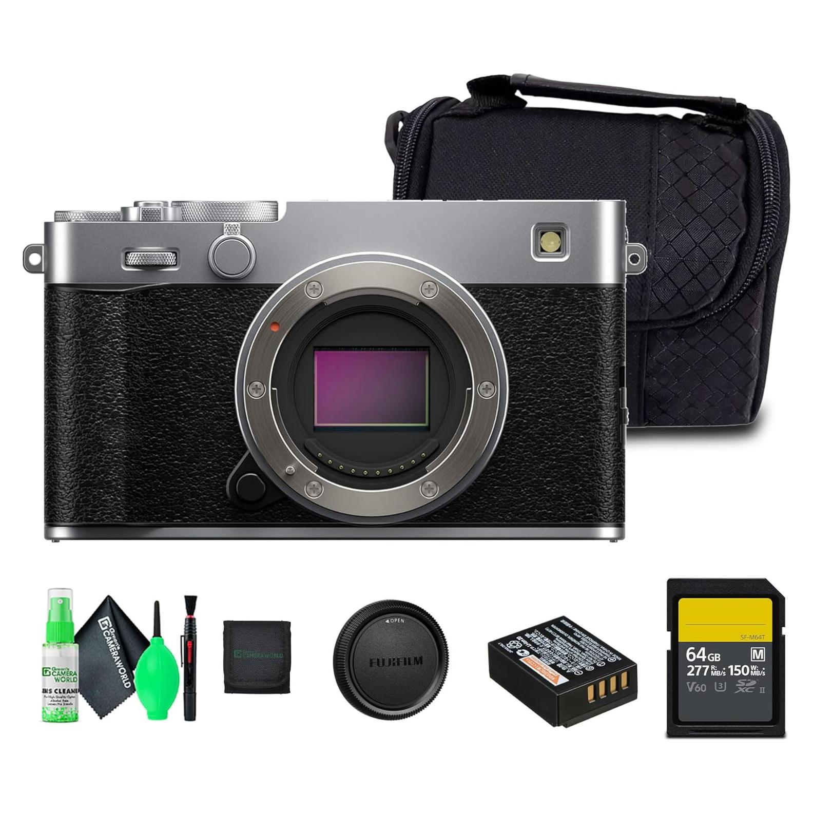 Cámara Digital Sin Espejo FUJIFILM X-E5 Plata + Accesorios