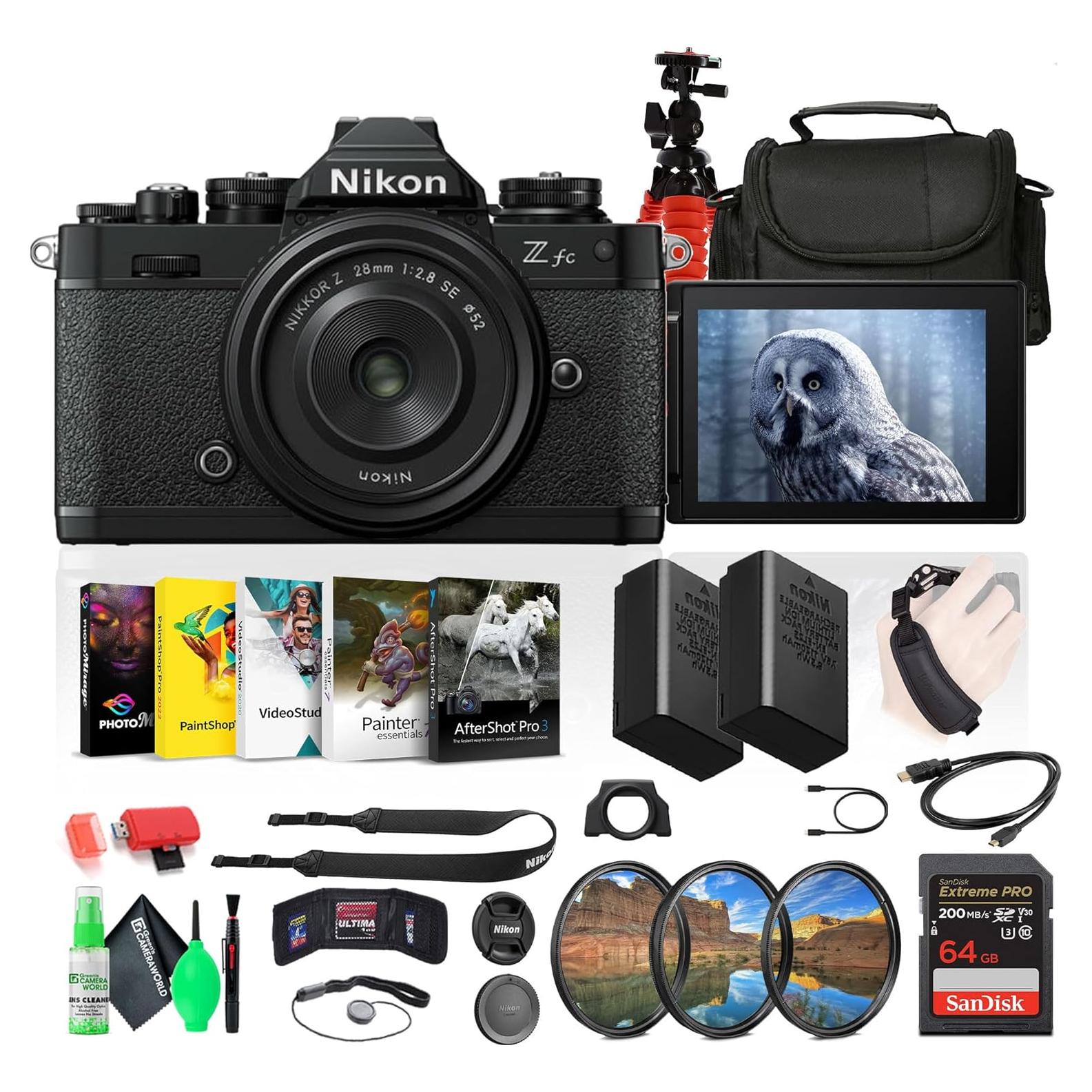 Cámara Sin Espejo Nikon Z fc 20.9MP con Lente NIKKOR 28mm f/2.8