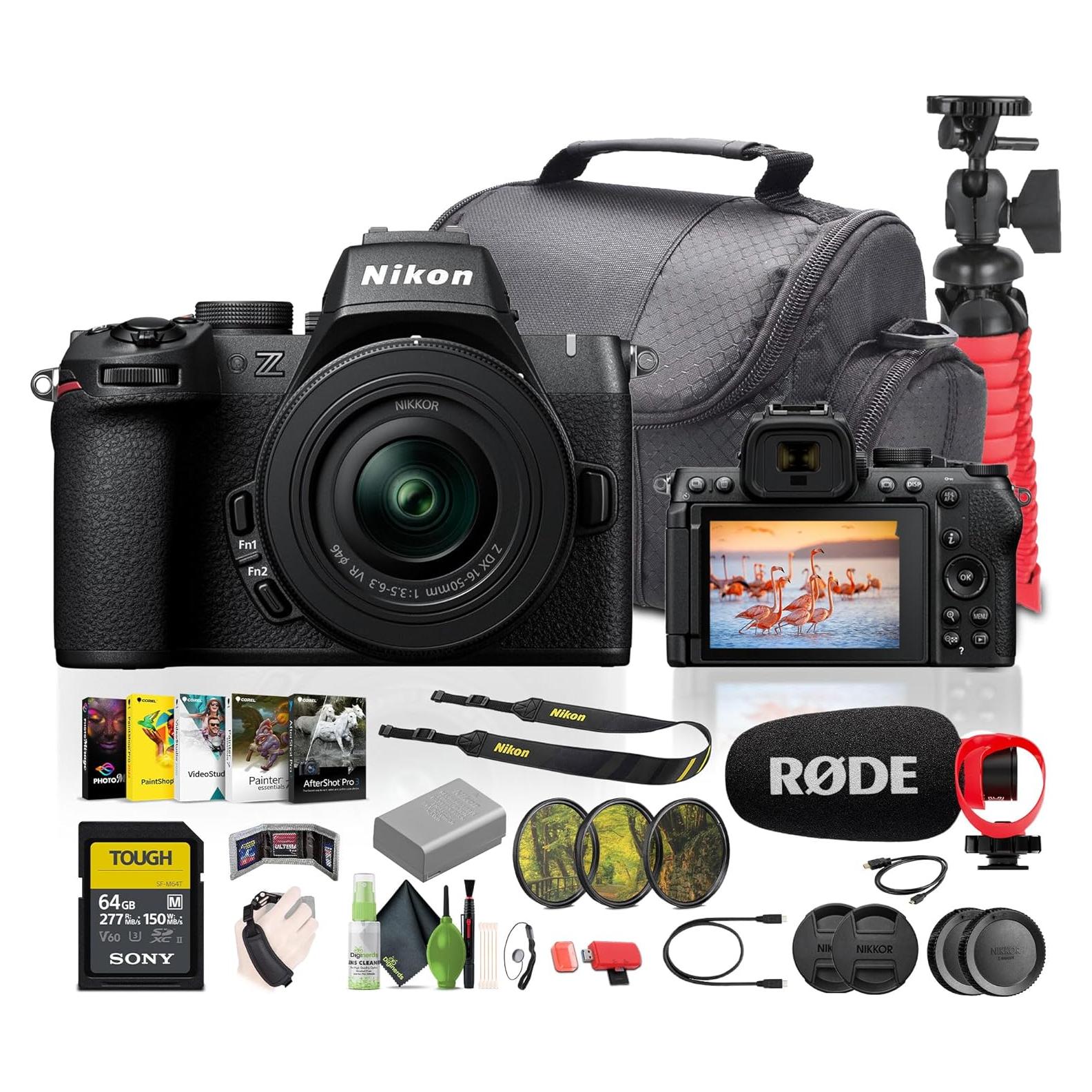 Cámara Digital Sin Espejo Nikon Z50II + Lente 16-50mm + Accesorios