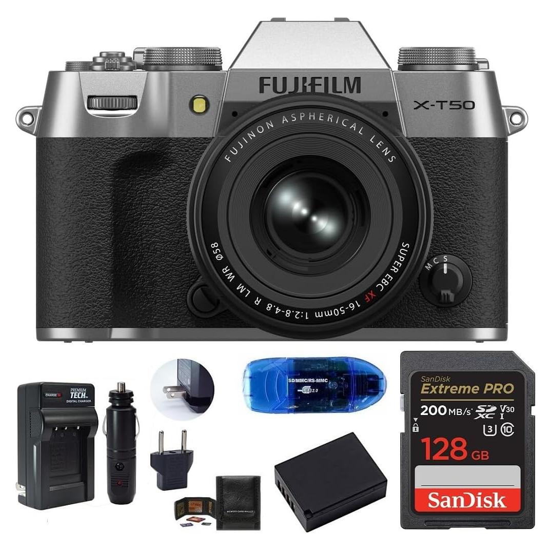 Cámara Digital Sin Espejo Fujifilm X-T50 con Lente XF 16-50mm