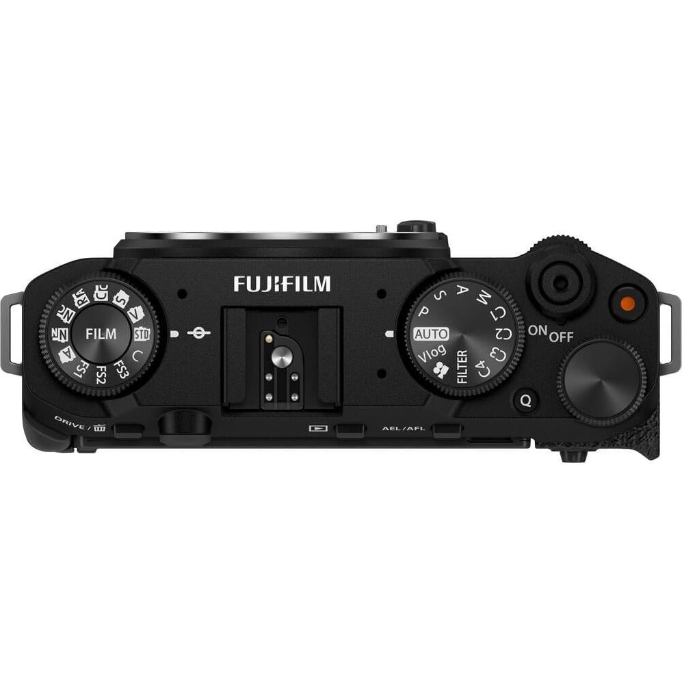Fujifilm X-M5 Mirrorless Digital Camera Body - Black Bundle with 2X 64GB SF-M Tough Series UHS-II SDXC Memory Card + Rode VideoMicro Ultracompact Camera-Mount Microphone + More