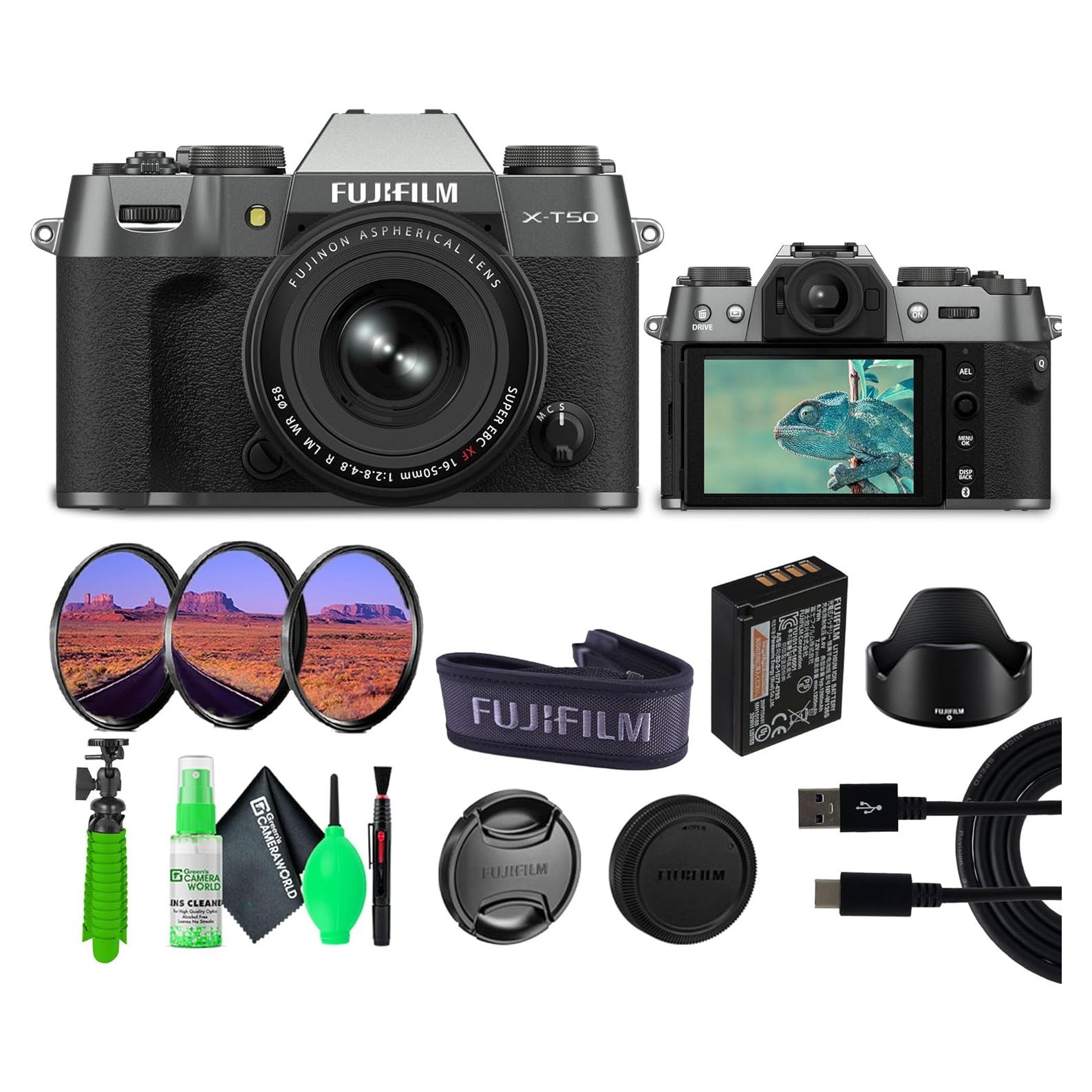 Cámara Digital Sin Espejo Fujifilm X-T50 Kit Lente XF16-50mm